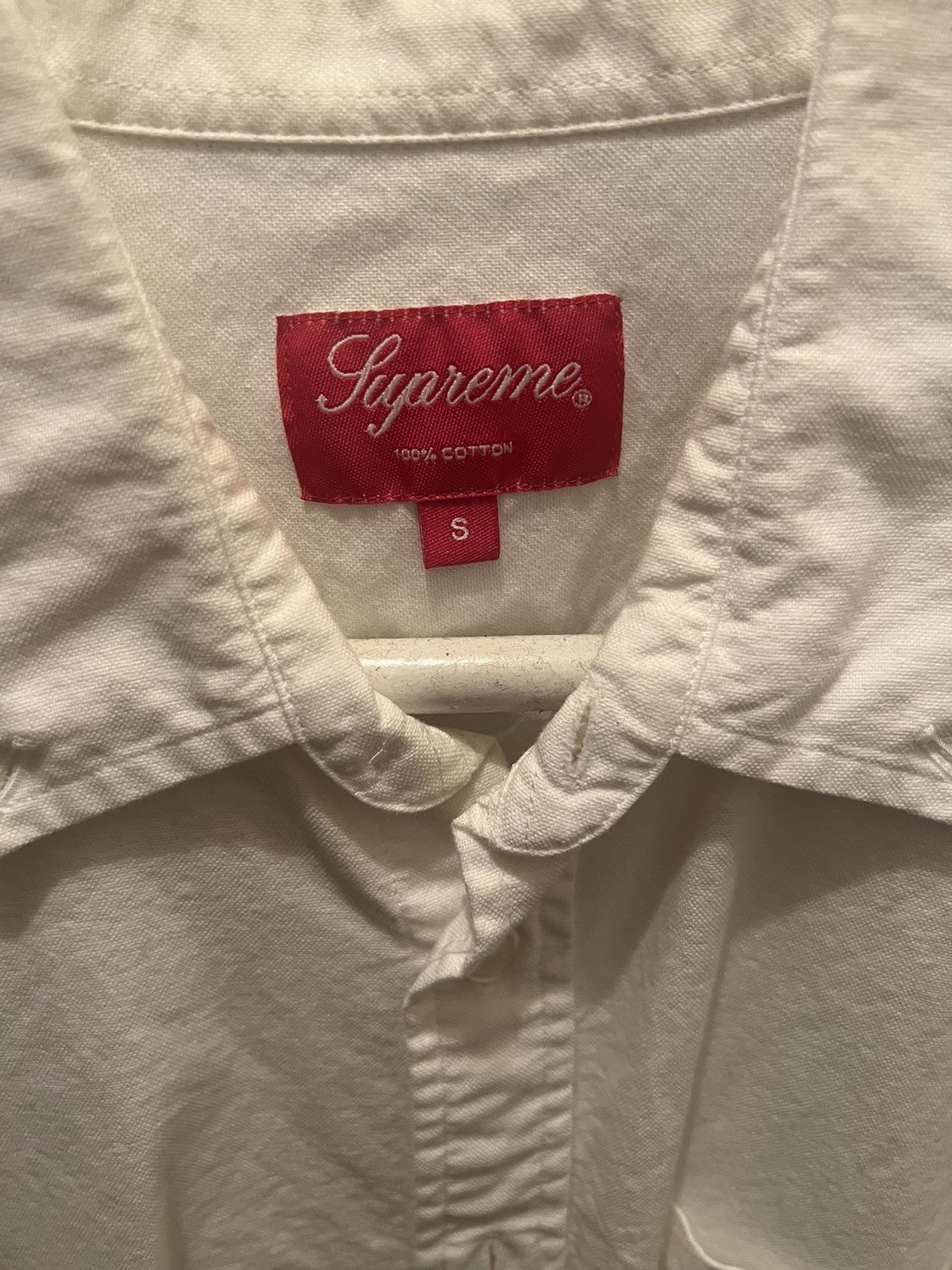 Supreme Supreme White Button Up Small Box Logo Size US S / EU 44-46 / 1 - 2 Thumbnail