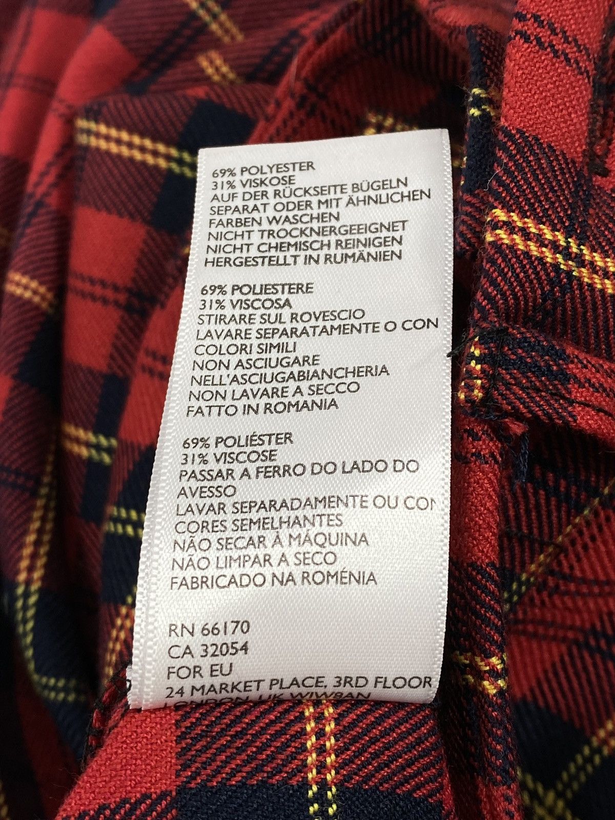 Other Y2K Tartan Plaid UK Punk Classic Checkered Pants Size 28" / US 6 / IT 42 - 12 Thumbnail