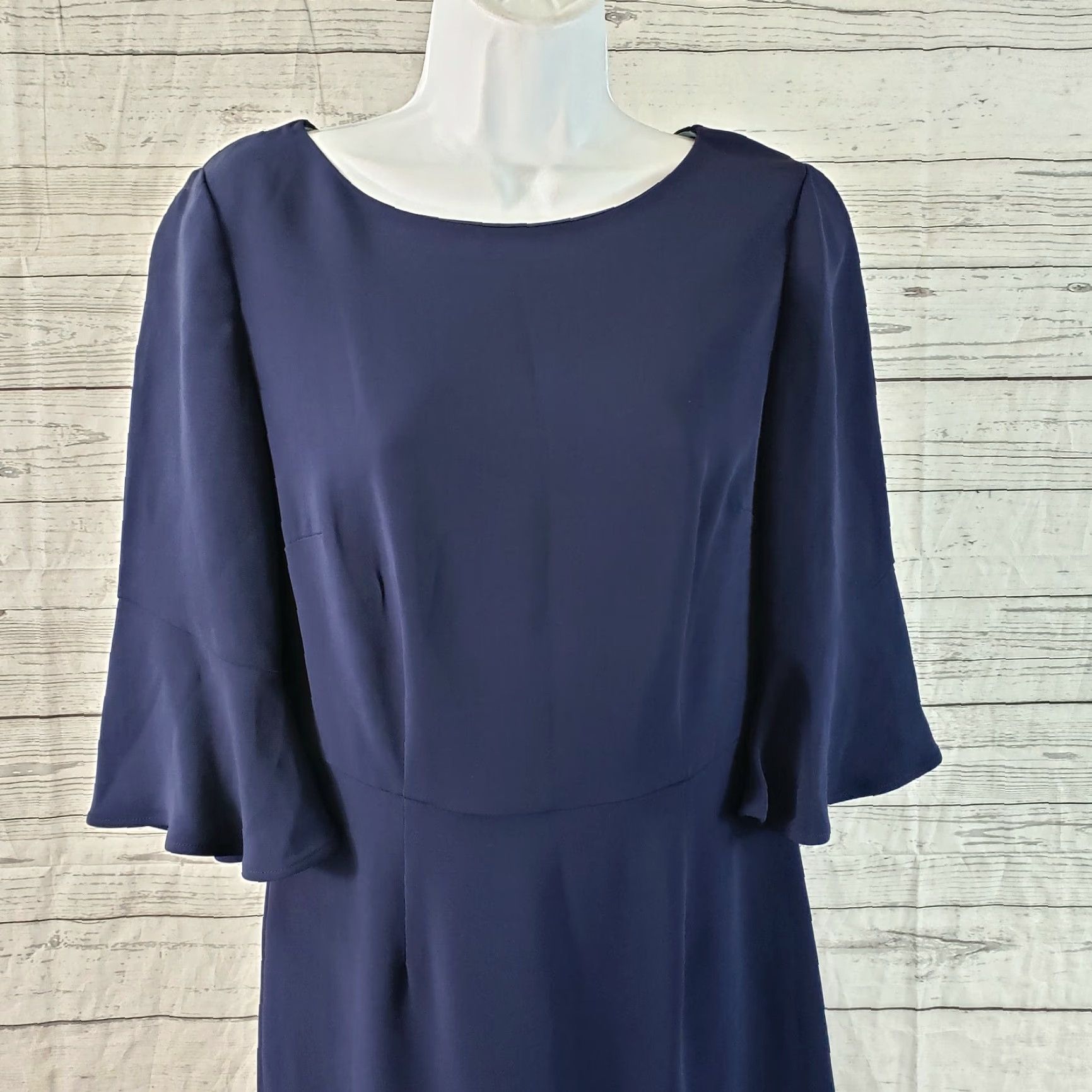 Boden Boden Womens Pencil Dress Sz 6 Solid Blue Half Sleeve Viscose Blend Knee Length Sheath Dress Womens Viscose Boden Candy Blue Size M / US 6-8 / IT 42-44 - 2 Thumbnail