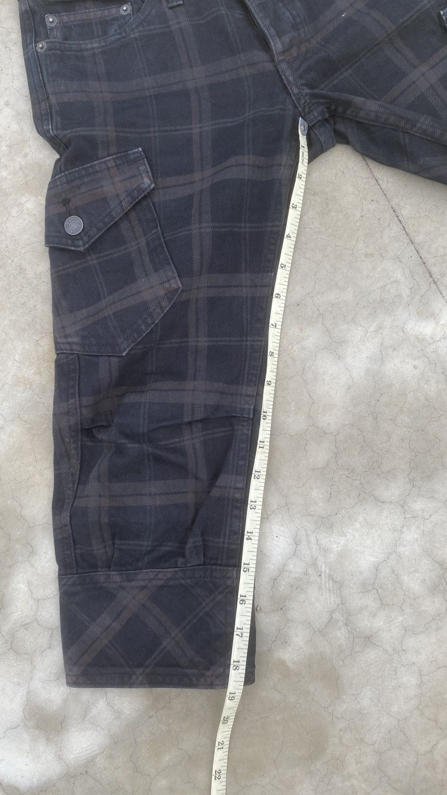 Hysteric Glamour Hysteric Glamour Plaid Cargo Shorts 3/4 Length Y2K Size 29" - 8 Thumbnail