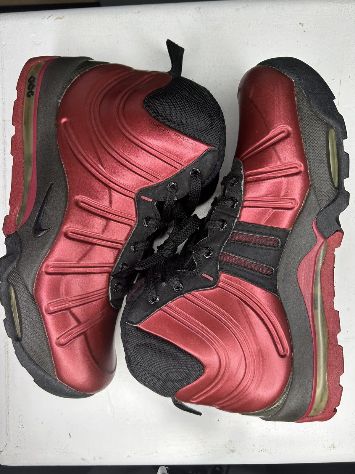 Nike Size 8 - Nike Men’s Air Foamposite ACG Red - Size US 8 / EU 41 - 6 Thumbnail