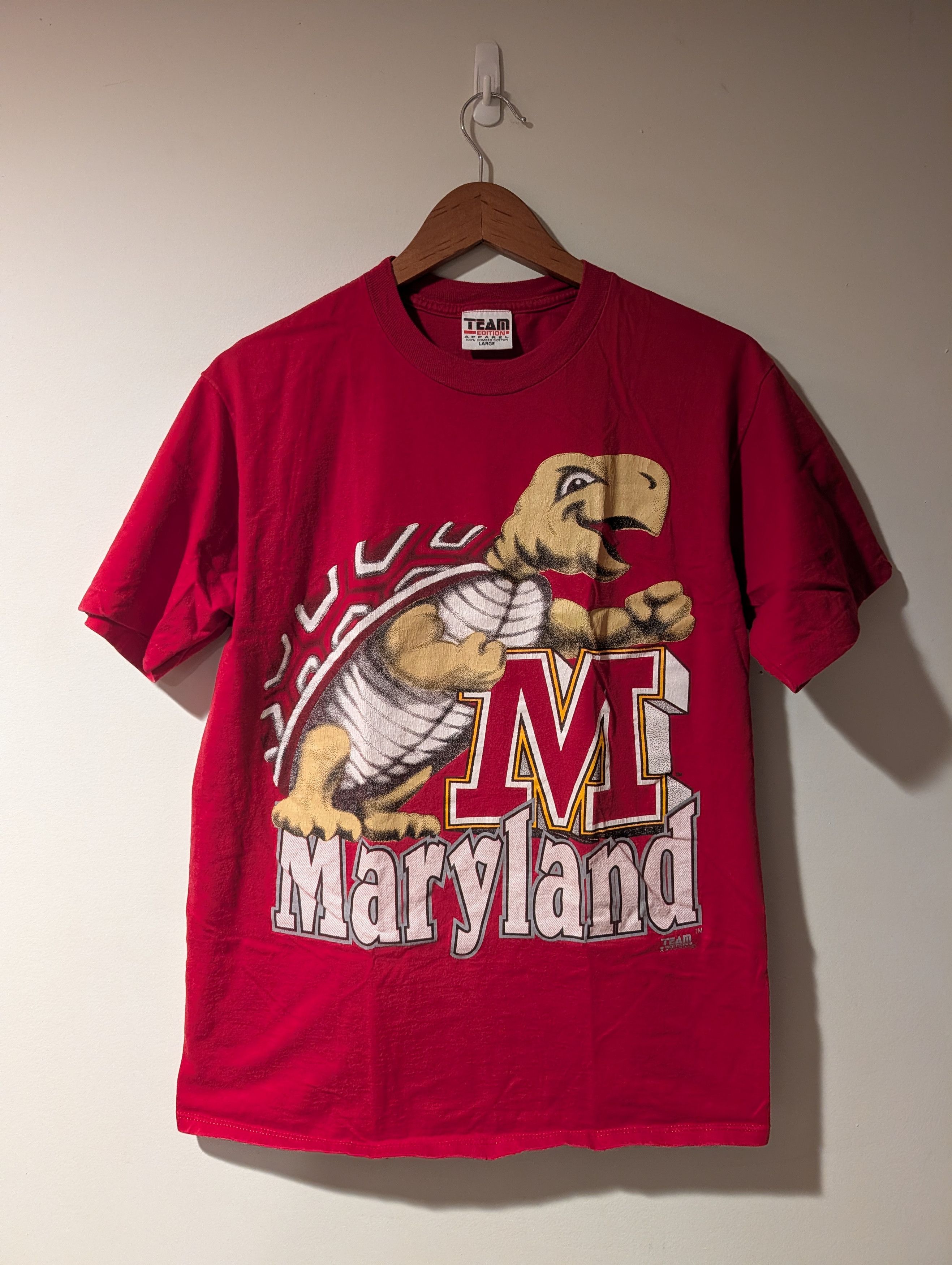 NCAA Vintage Maryland Terrapins Testudo Mascot College T Shirt Size US L / EU 52-54 / 3 - 1 Thumbnail