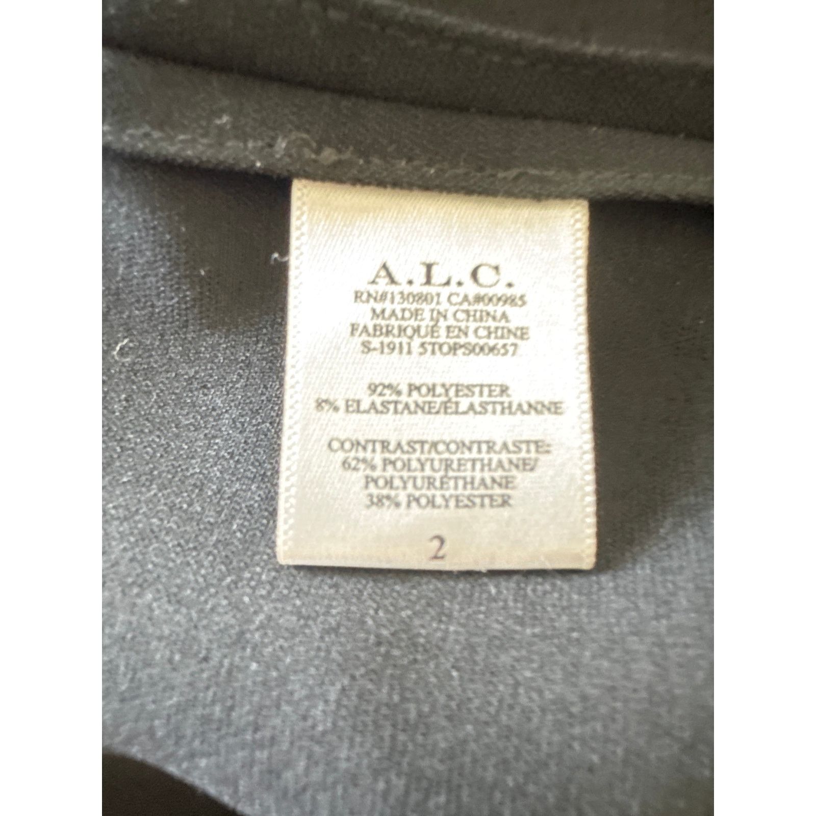 A.L.C. A.L.C Dallas Top Keyhole Faux Leather Neck Black Size 2 Size XS / US 0-2 / IT 36-38 - 9 Thumbnail