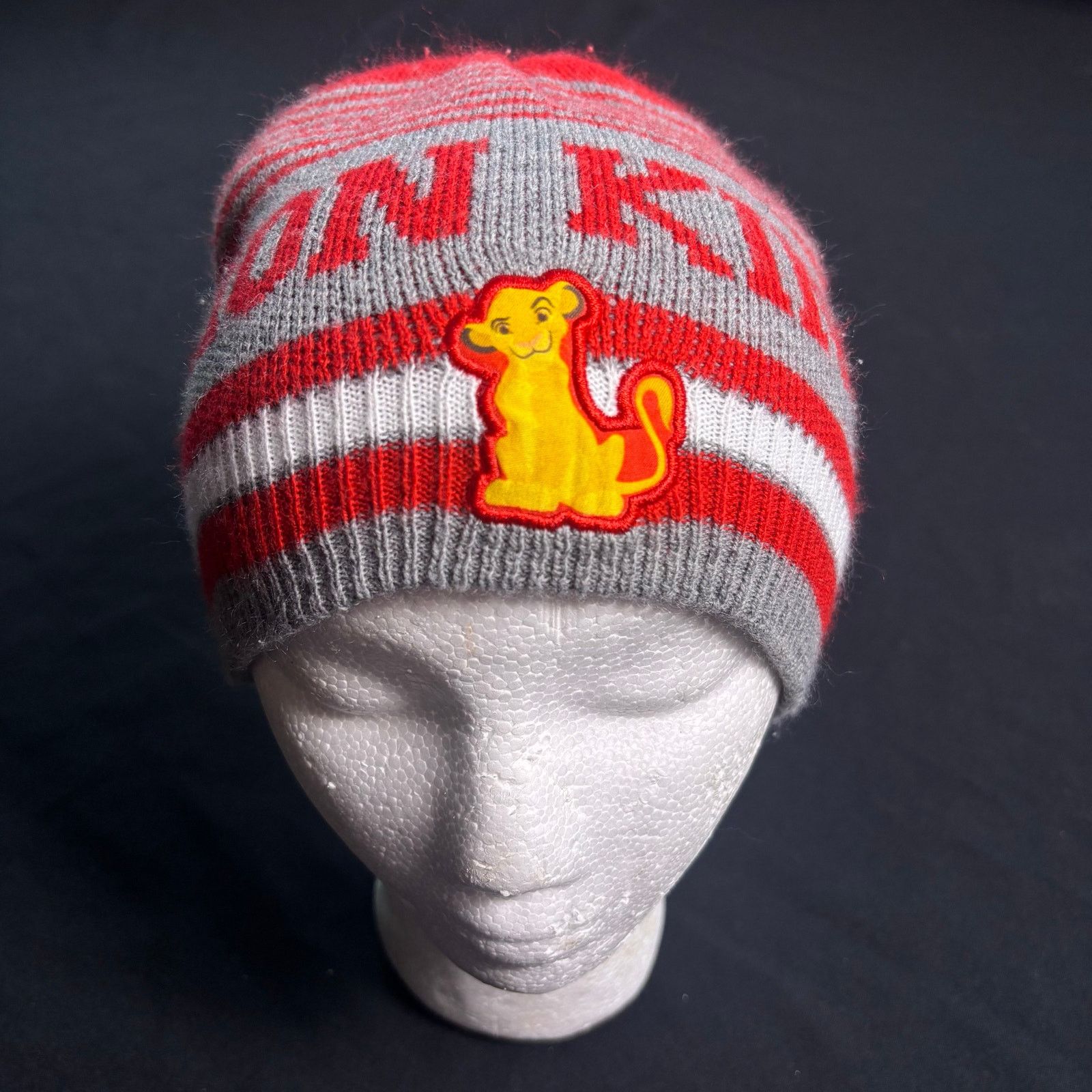 Disney Red Stripe The Lion King Beanie Size ONE SIZE - 1 Thumbnail