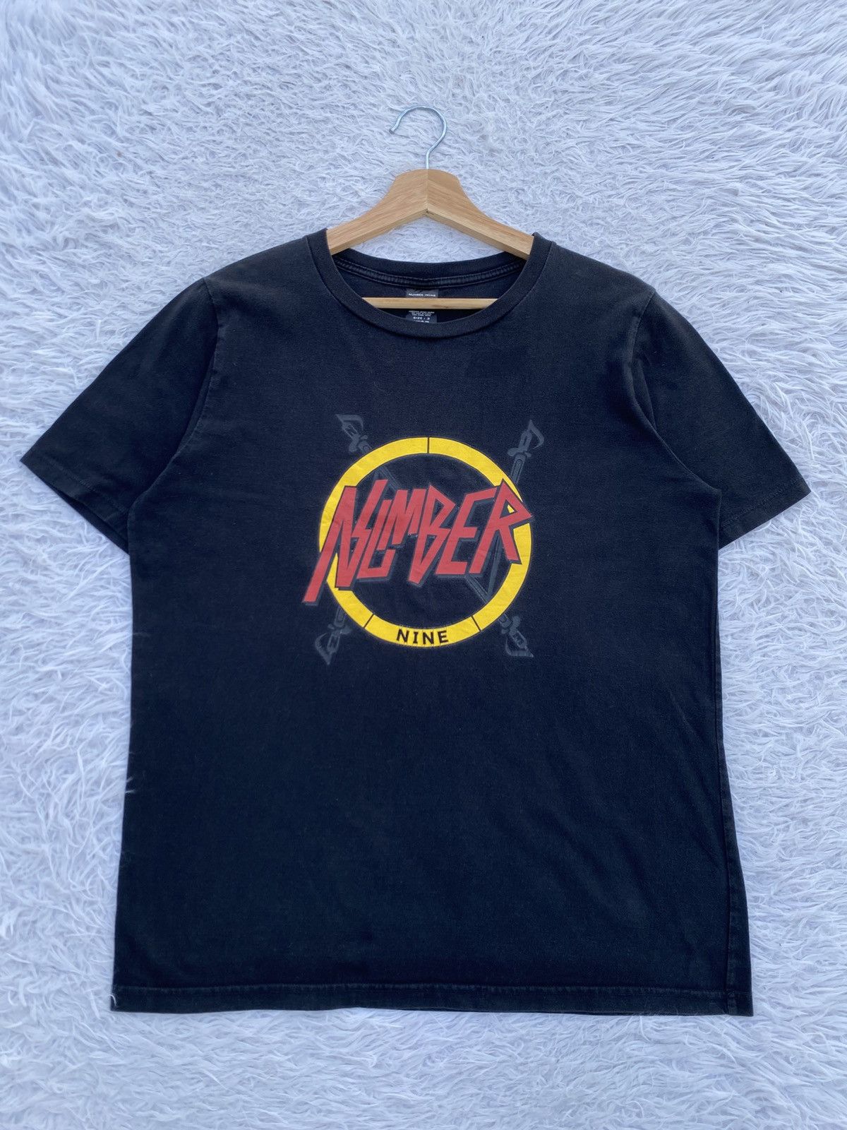Number (N)ine Rare Number Nine X Slayer Logo Design Tshirt Size US L / EU 52-54 / 3 - 2 Thumbnail