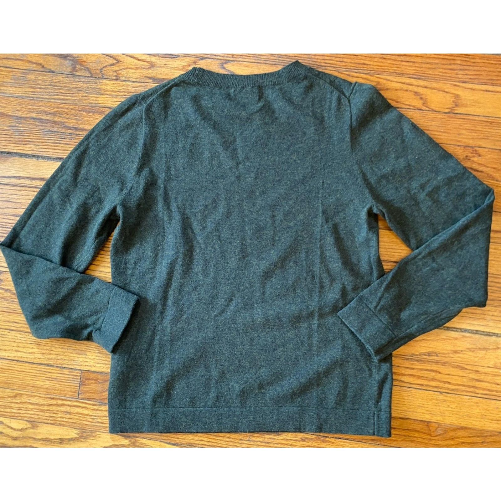 J.Crew J Crew Lambswool Sweater Men’s Large Olive Green Size US L / EU 52-54 / 3 - 3 Thumbnail
