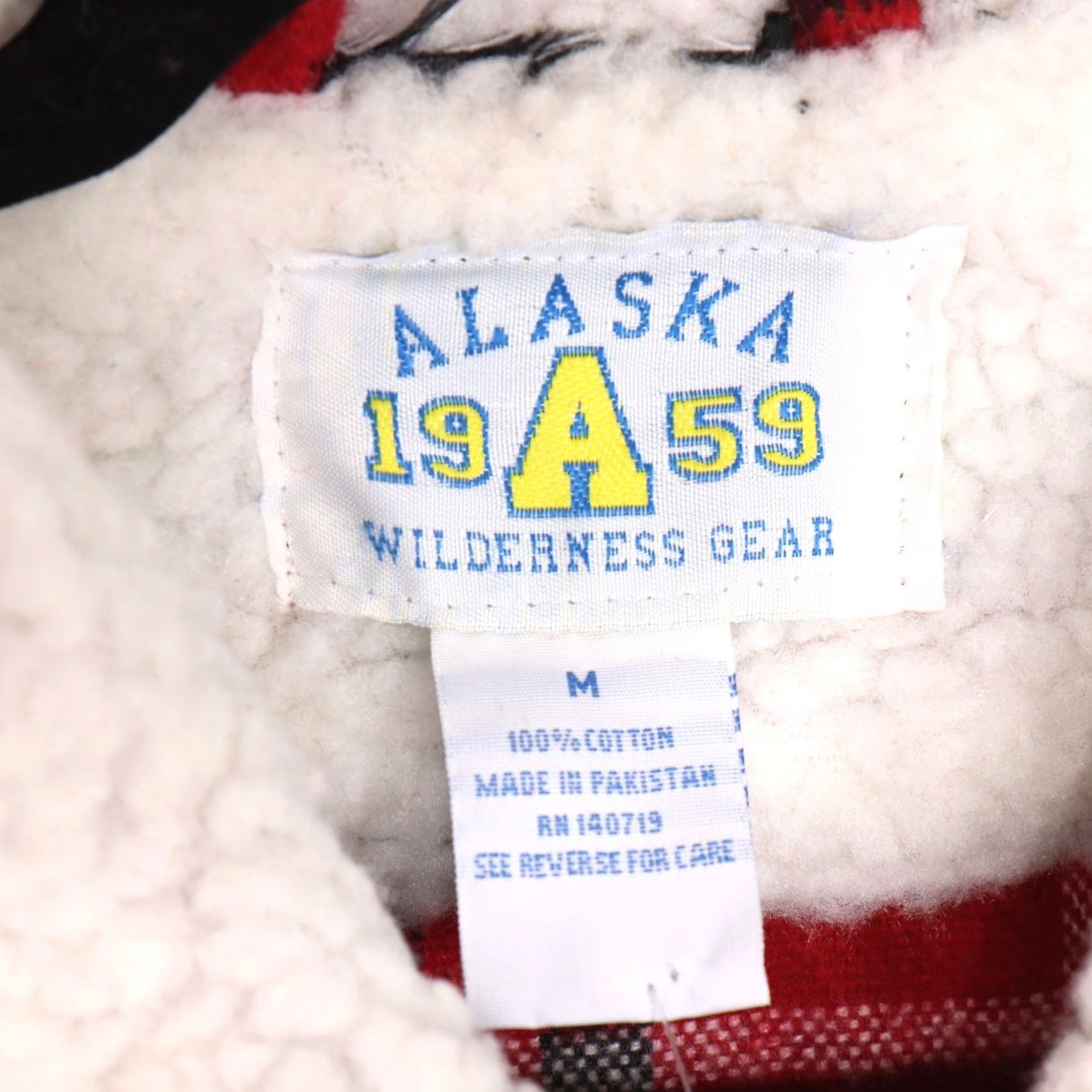 Vintage Alaska 1959 Wilderness Gear Jacket Mens Red Plaid Sherpa Collar Full Zip Bomber Jacket Size US M / EU 48-50 / 2 - 4 Thumbnail