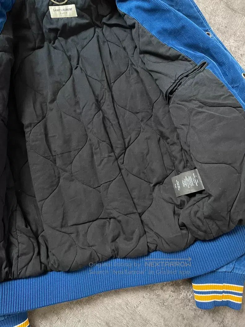 Saint Laurent Paris Saint Laurent Paris Blue Corduroy Print Insulated Baseball Size US S / EU 44-46 / 1 - 8 Thumbnail