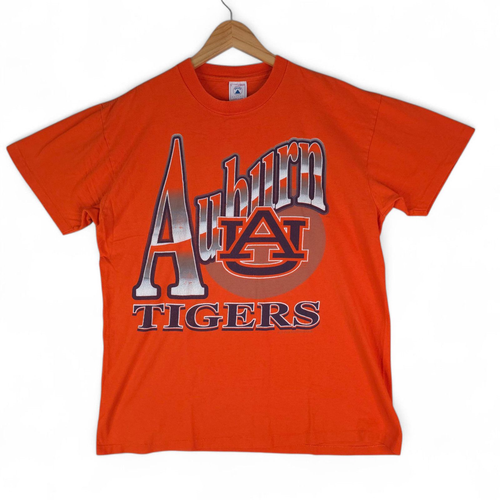 Delta Vintage 90s Auburn Tigers T-Shirt Single Stitch Made In USA Size US L / EU 52-54 / 3 - 1 Thumbnail