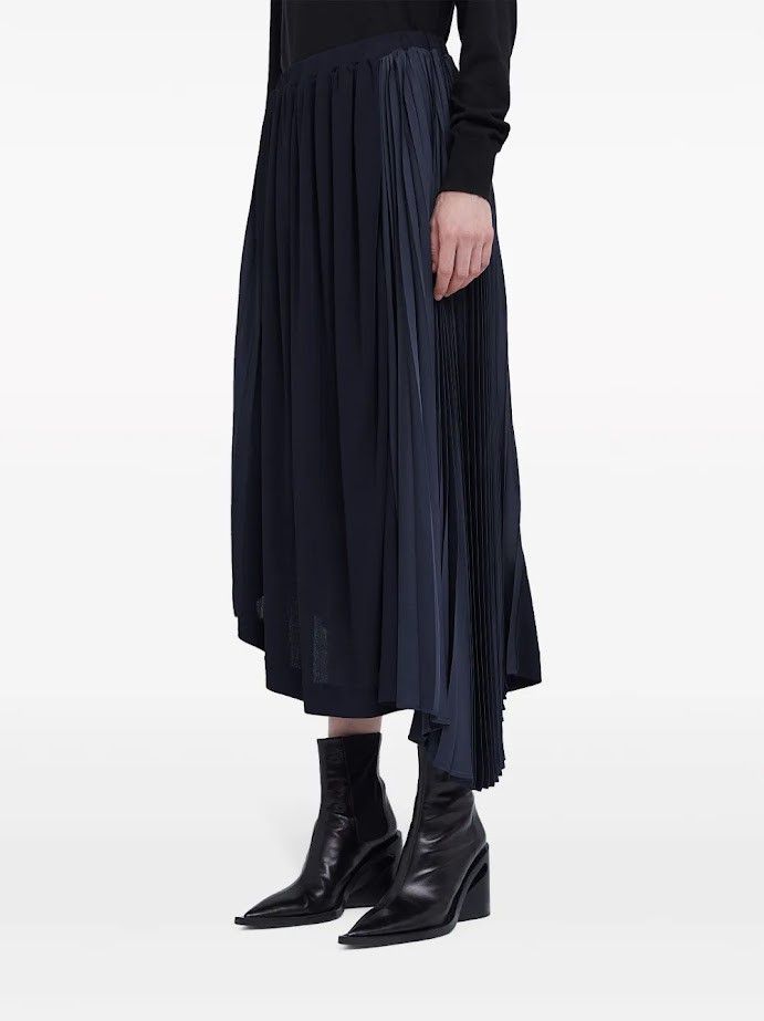 Jil Sander o1w1db10825 Skirt in Navy Size 27" / US 4 / IT 40 - 3 Thumbnail