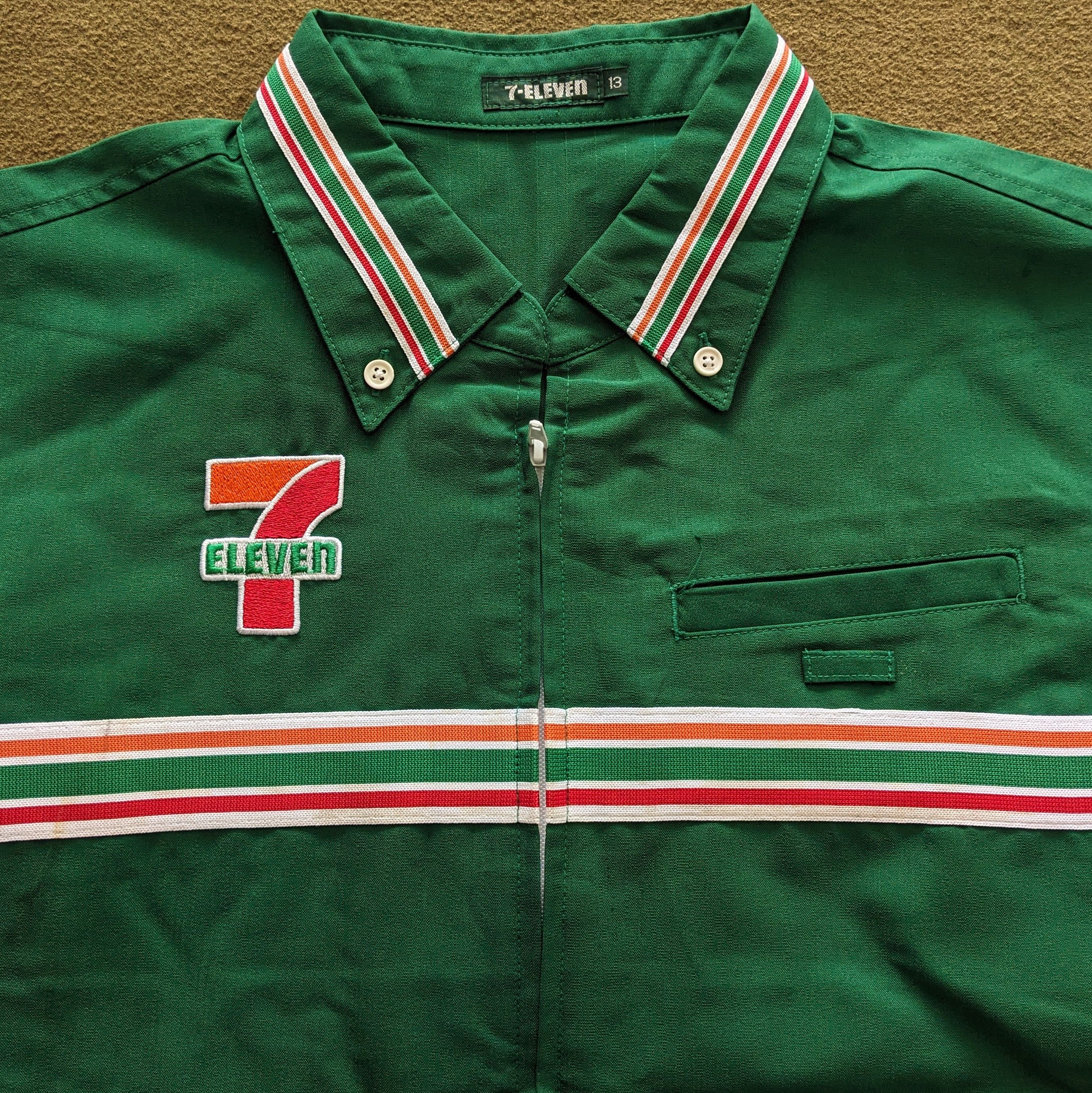 Japanese Brand Vintage 7 ELEVEN Uniform Workers Jacket Size US S / EU 44-46 / 1 - 2 Thumbnail