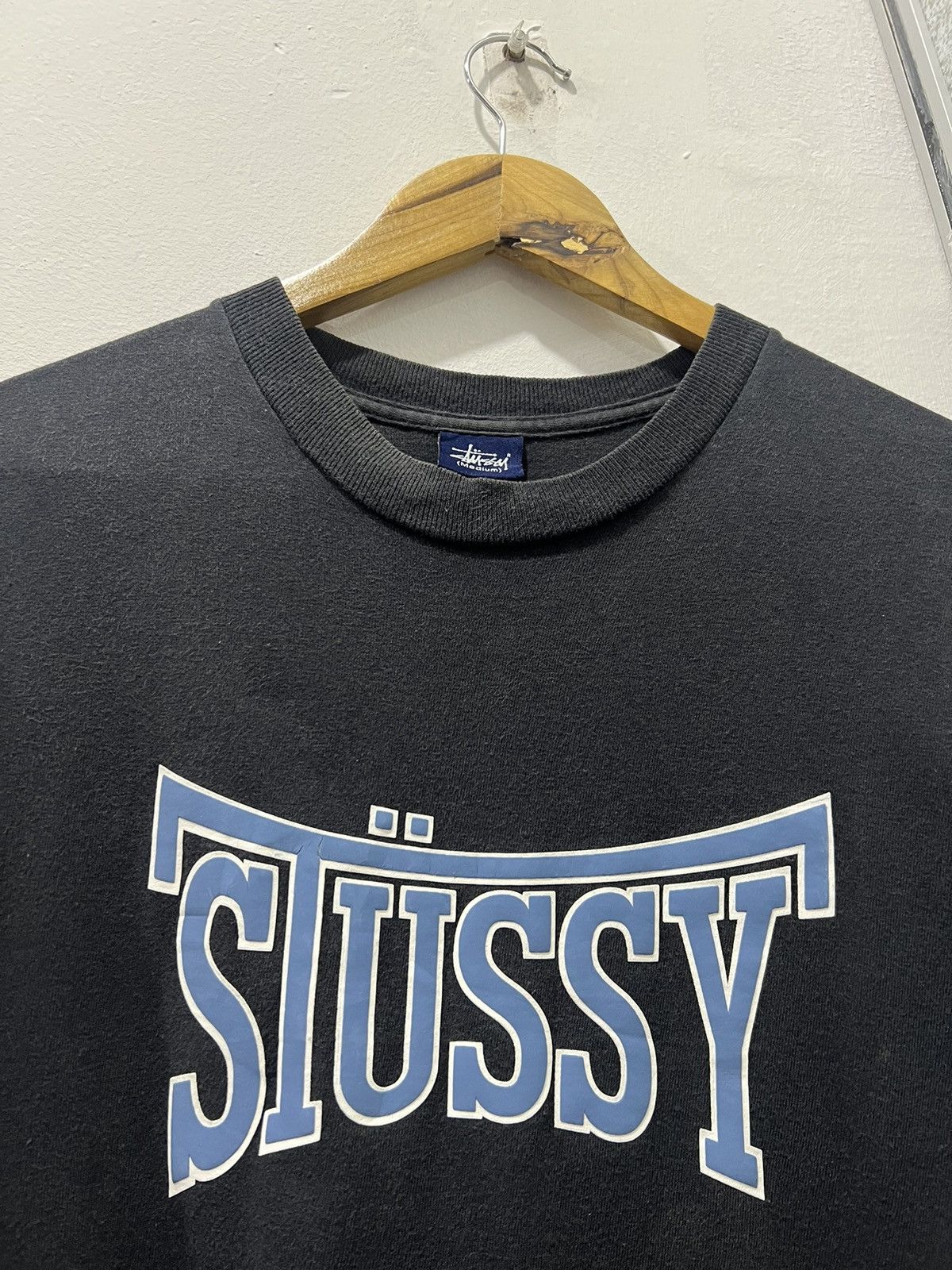 Stussy × Vintage Vintage Stussy Spellout Tshirt Size US M / EU 48-50 / 2 - 7 Thumbnail