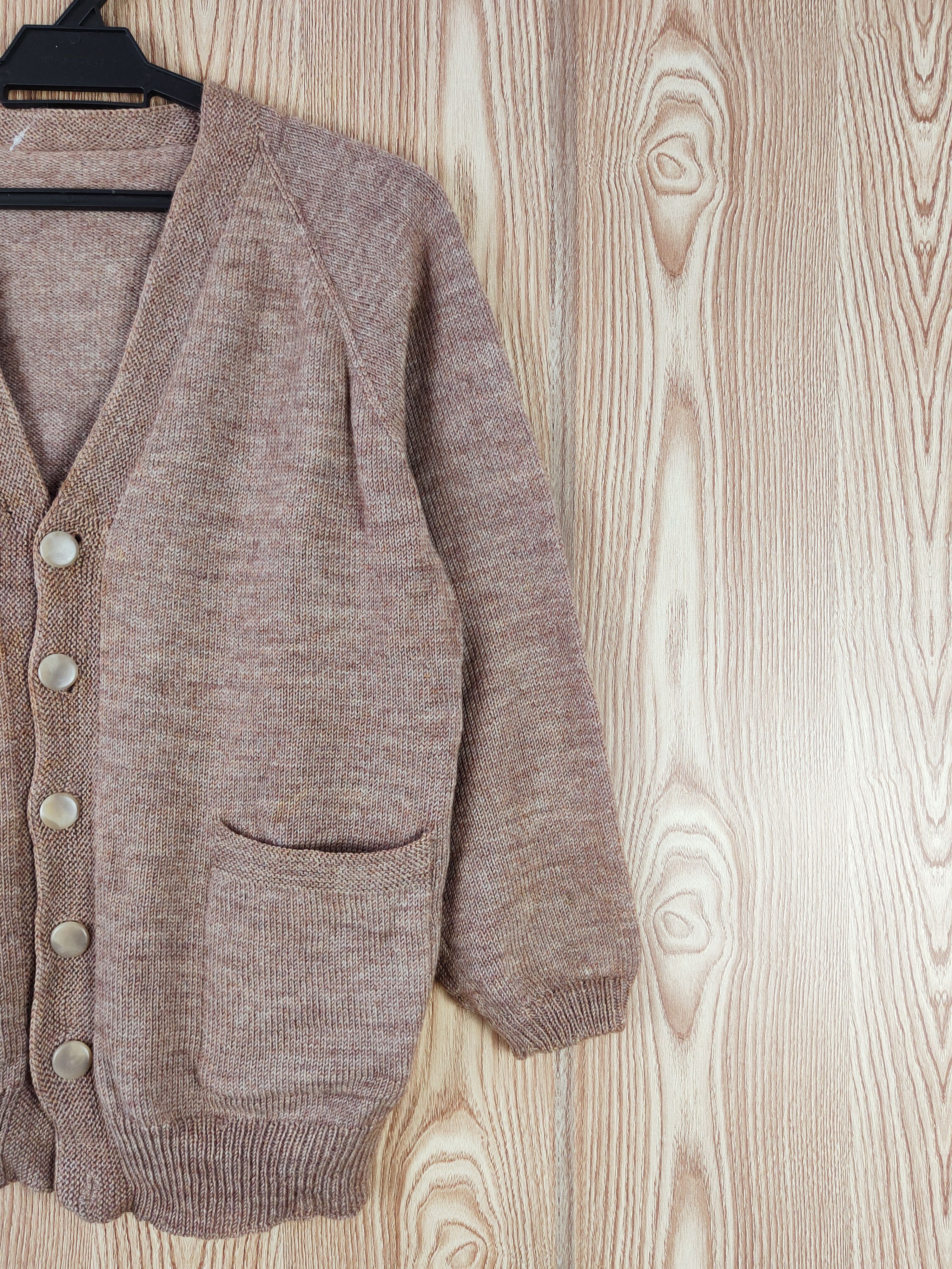 Homespun Knitwear × Japanese Brand Japanese Brand Brown Knitwear Cardigan #W586 Size US S / EU 44-46 / 1 - 7 Thumbnail