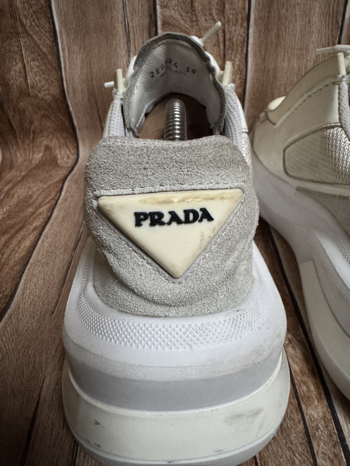 Prada panelled chunky suede sneaker Size US 7.5 / EU 40-41 - 14 Thumbnail
