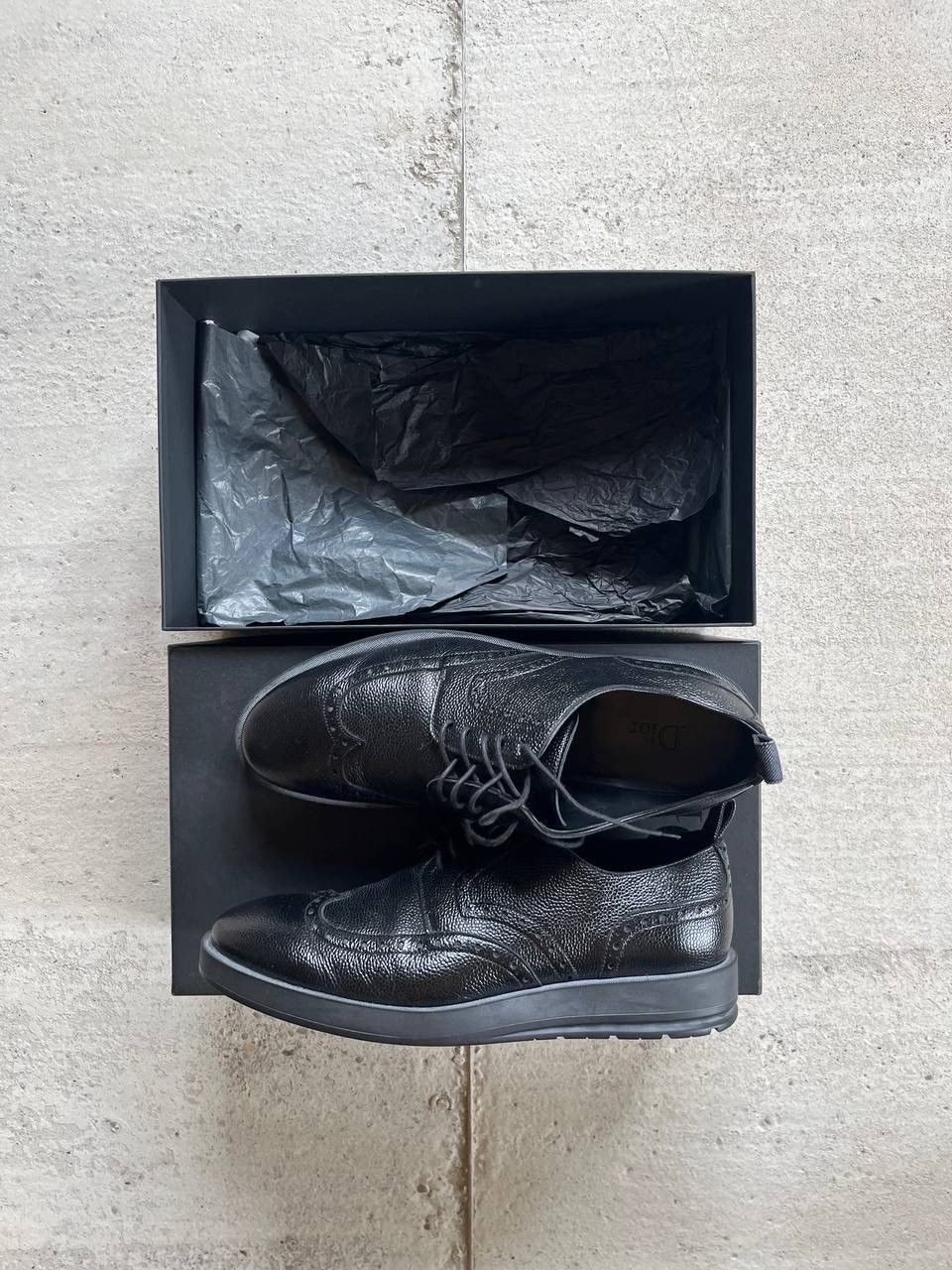 Dior Dior Homme FW13 Derby Grained Calfskin / Denim Size US 8.5 / EU 41-42 - 6 Thumbnail