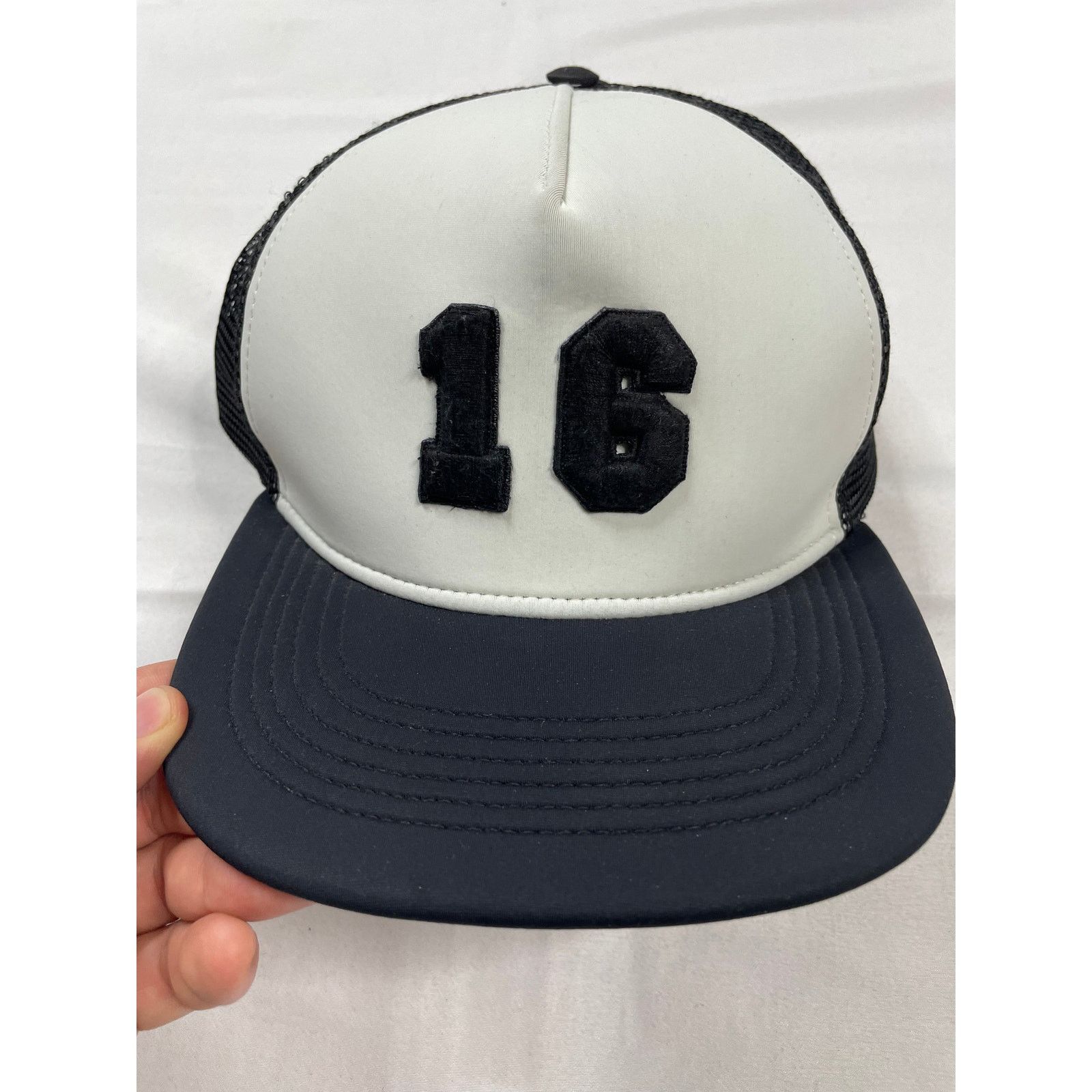Celine Celine 16 Trucker Black White Medium Size ONE SIZE - 1 Thumbnail