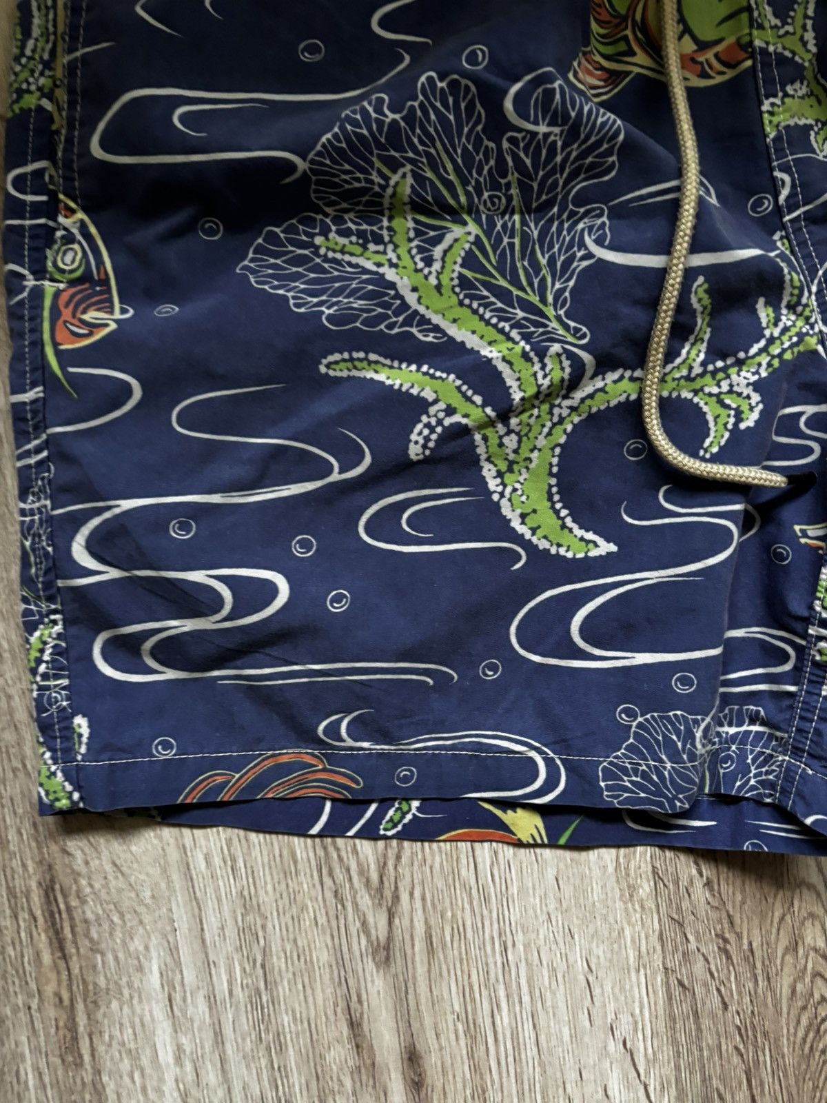 Polo Ralph Lauren Polo Ralph Lauren Blue Fish Print Cargo Swimming Trunks Size US 34 / EU 50 - 6 Thumbnail