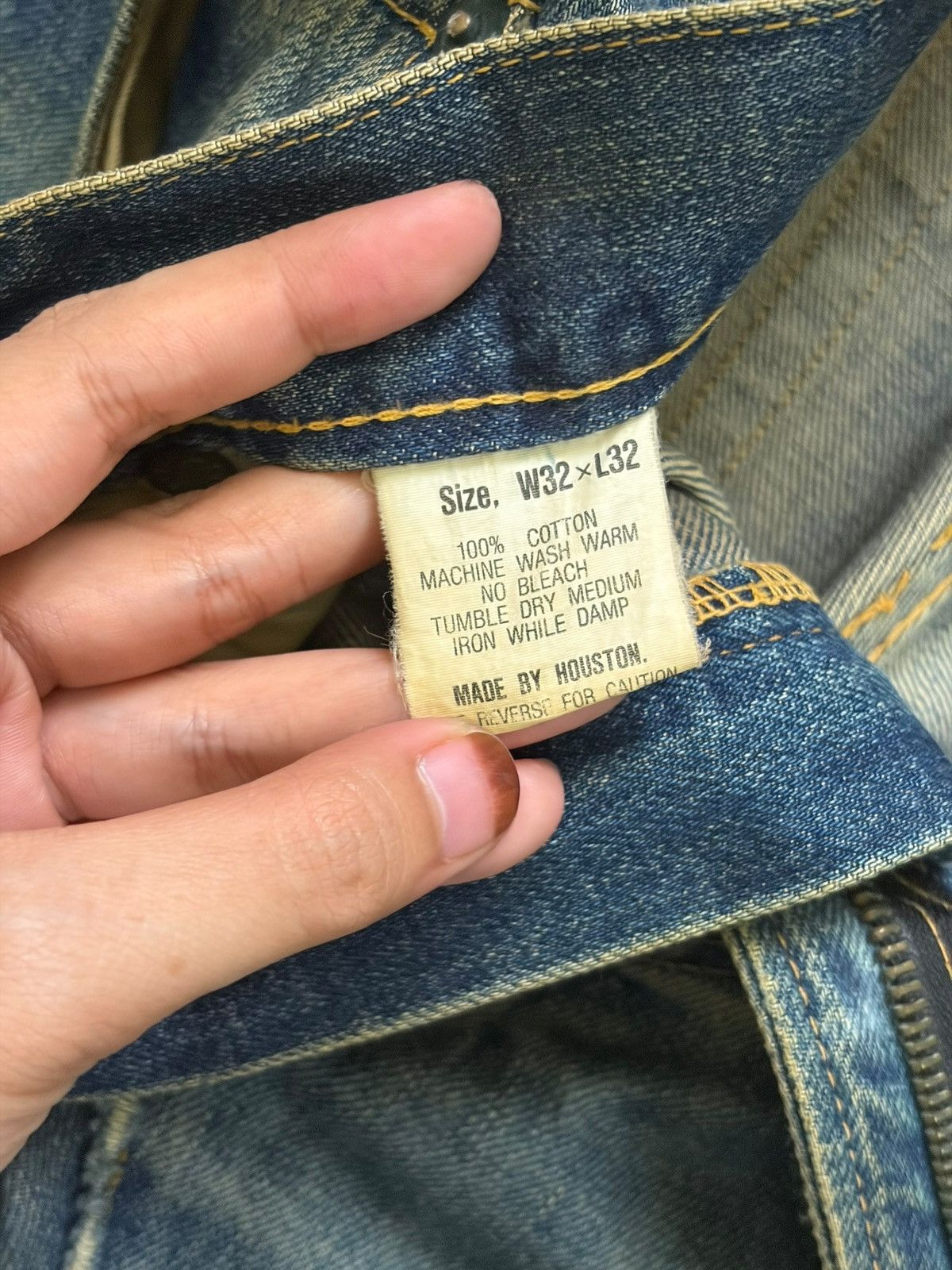 If Six Was Nine Vintage Japanese Brand Mud Wash Distress Flare Jeans Size US 32 / EU 48 - 6 Thumbnail