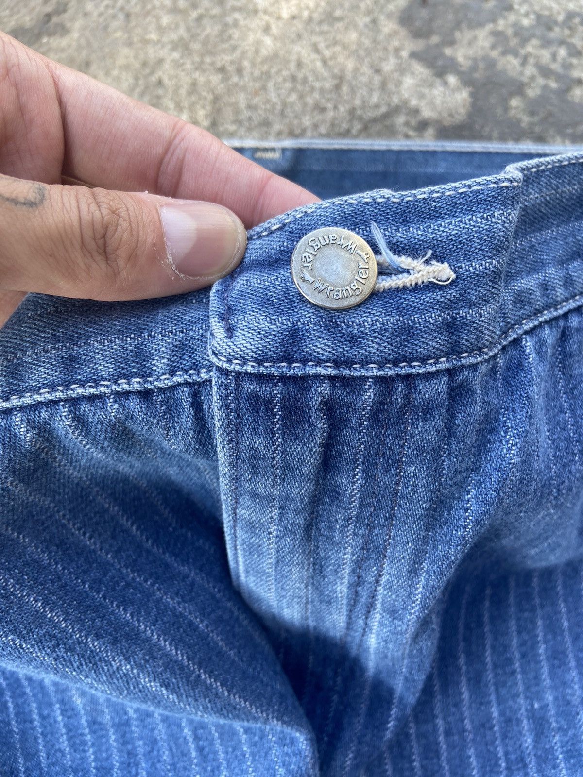 Kapital × Vintage Vintage Wrangler 80s denim with white stripes Size US 33 - 5 Thumbnail