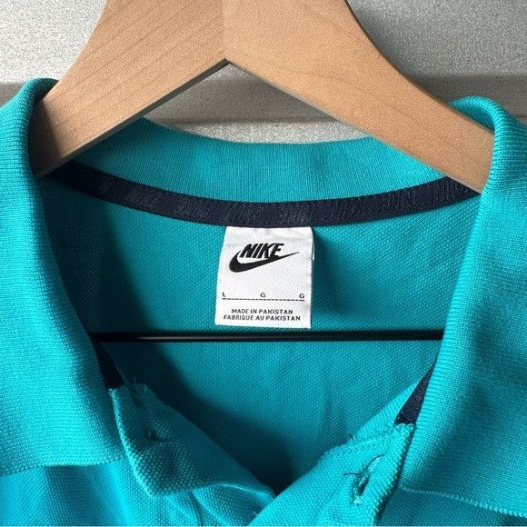 Nike NIKE x FC BARCELONA TEAL POLO T-SHIRT SZ LARGE L Size US L / EU 52-54 / 3 - 6 Thumbnail