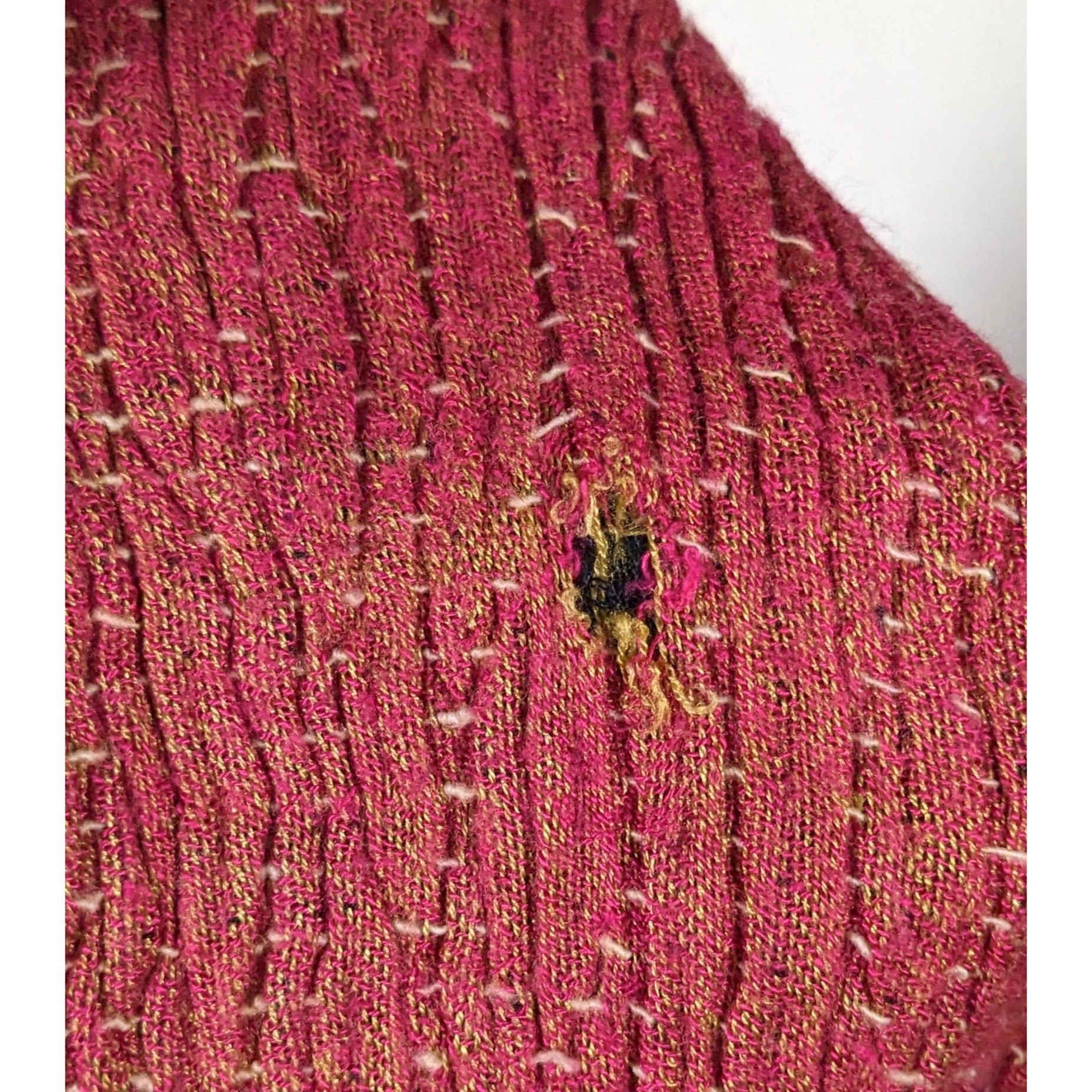 Other Vintage Bohemian Grey And Pink Floral Embroidered Scarf Size ONE SIZE - 9 Thumbnail