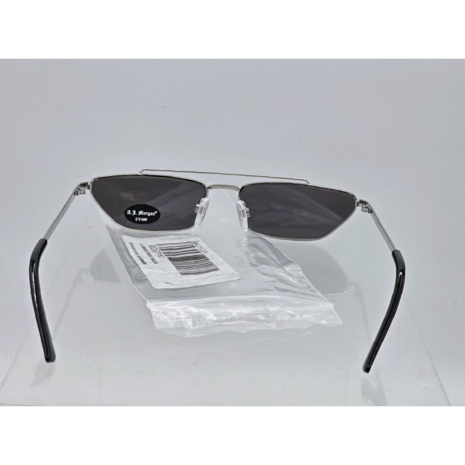 Vintage A.J. Morgan Sunglasses Mens UV400 Silver Mirror UH HUH Slim Eyewear Size ONE SIZE - 6 Thumbnail