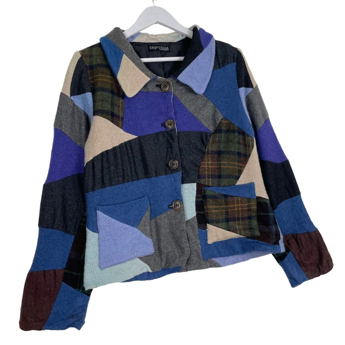 Japanese Brand × Other 💥CRAFT HIRO BY ATELIER JUNCO PATCHWORK JACKET Size M / US 6-8 / IT 42-44 - 3 Thumbnail