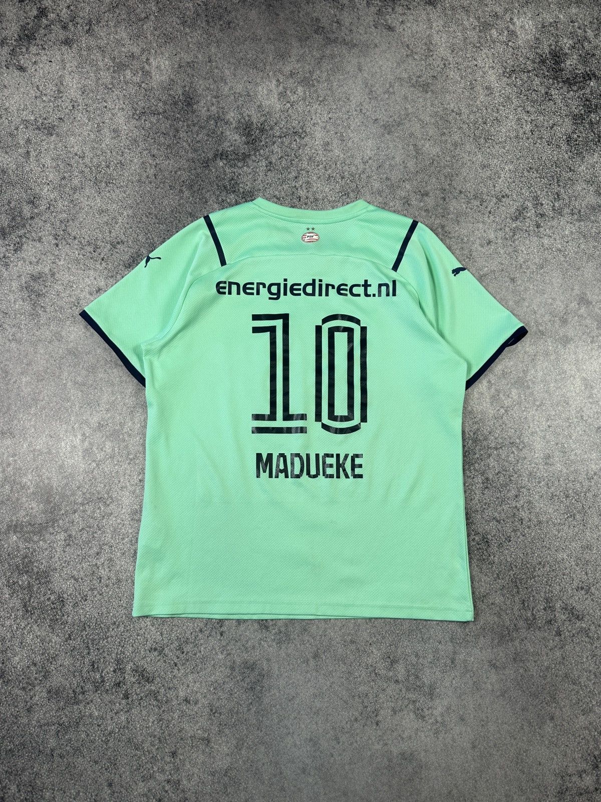 Puma Puma PSV 10 Madueke Soccer Jersey Streetwear Rare L USA Y2K Size US L / EU 52-54 / 3 - 5 Thumbnail