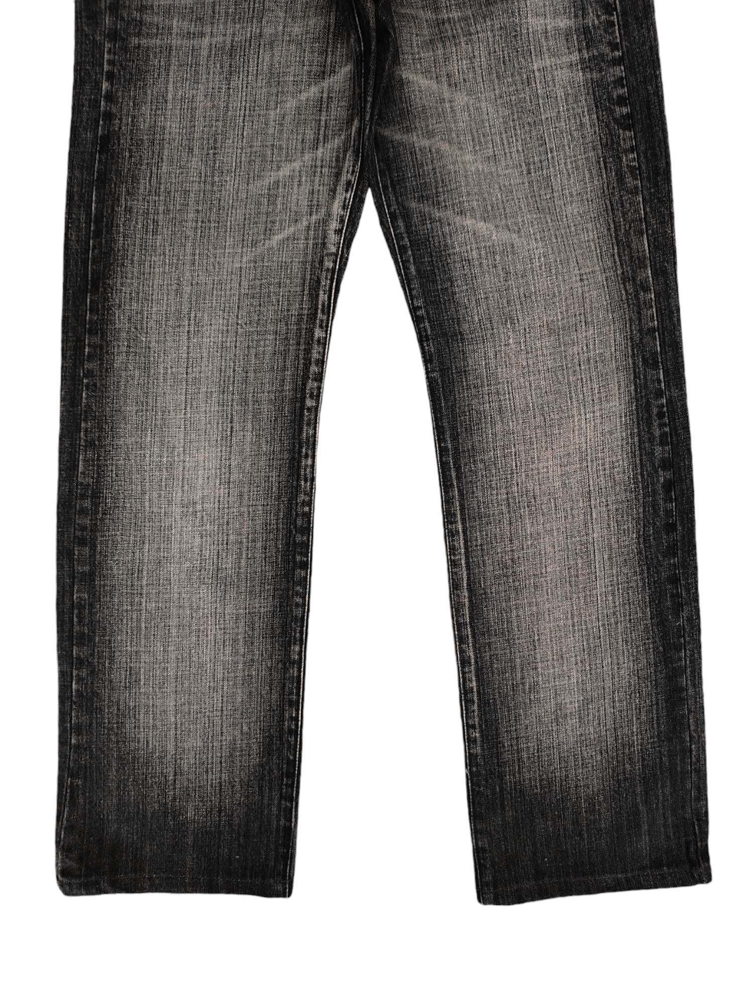 Comme des Garcons × Undercover Vintage Semantic Design Clawmark Faded Black Denim Jeans Size US 32 / EU 48 - 3 Thumbnail