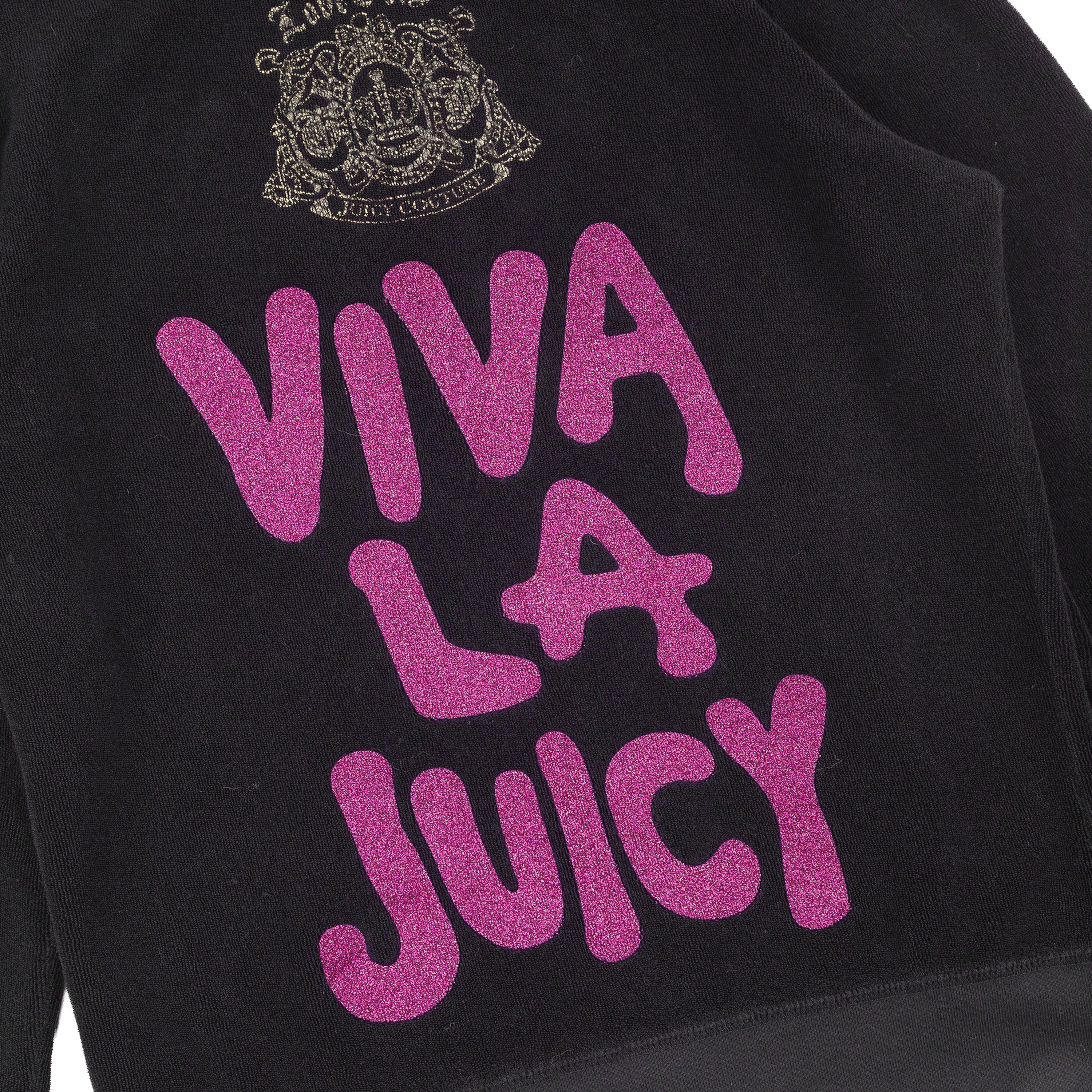 Juicy Couture Juicy Couture Vintage Viva La Juicy Black Velour Jacket Size M / US 6-8 / IT 42-44 - 2 Thumbnail