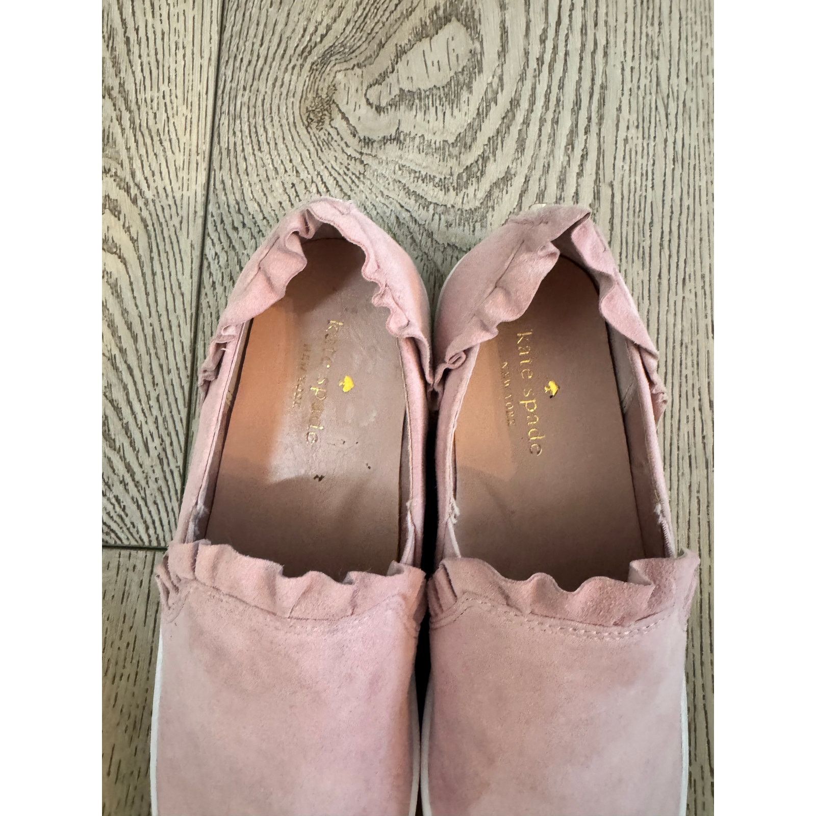 Kate Spade Kate Spade New York Lilly Ruffle Pink Suede Size 7.5 Size US 7.5 / IT 37.5 - 5 Thumbnail