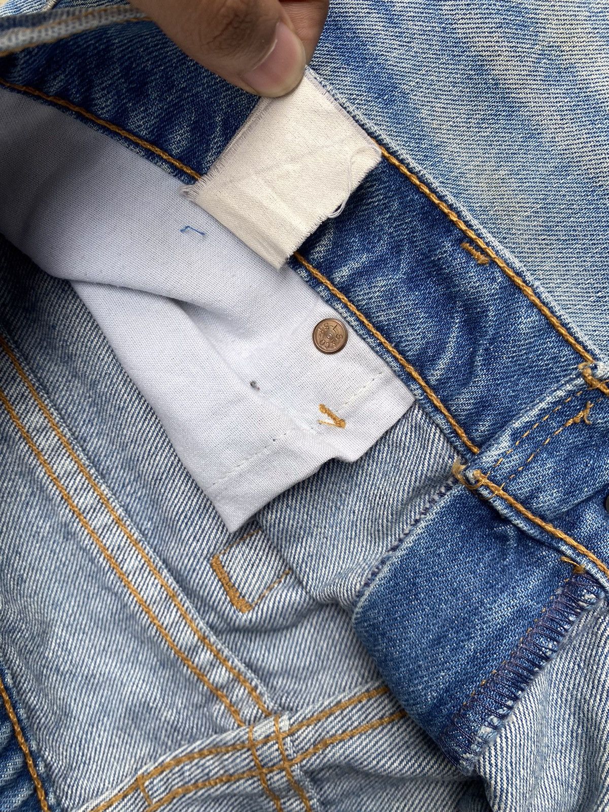 Levi's Levi’s 510 Blue Distressed Denim Size US 34 / EU 50 - 9 Thumbnail