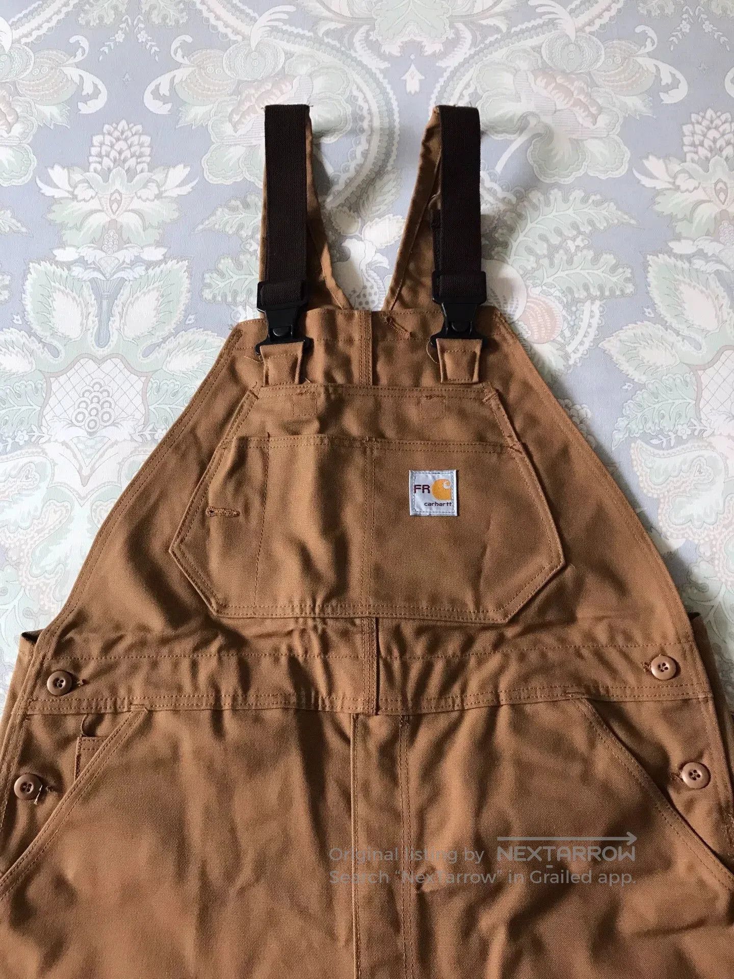 Carhartt Carhartt FRR35 Brown W38L30 Bib Overalls. Size US 38 / EU 54 - 1 Thumbnail