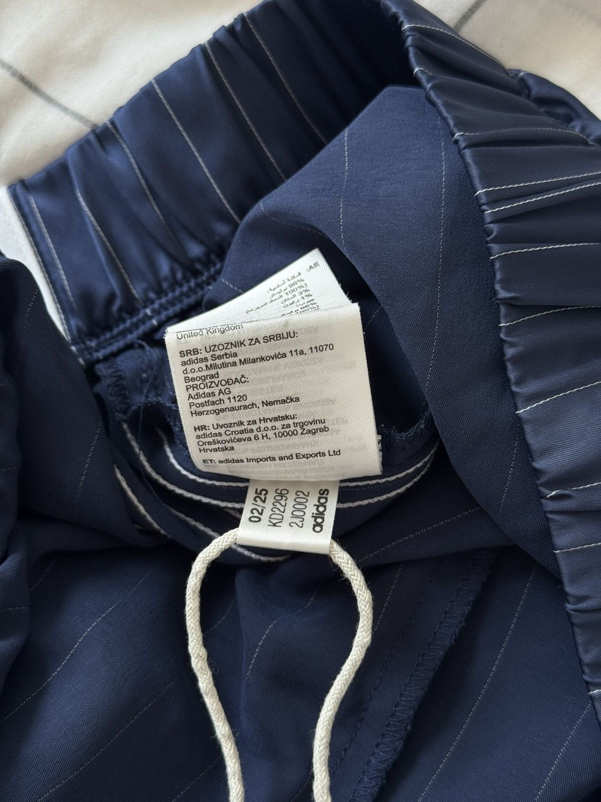 Adidas Adidas Balenciaga Style baggy Track Pants Hype Sweatpants Size 33" - 11 Thumbnail