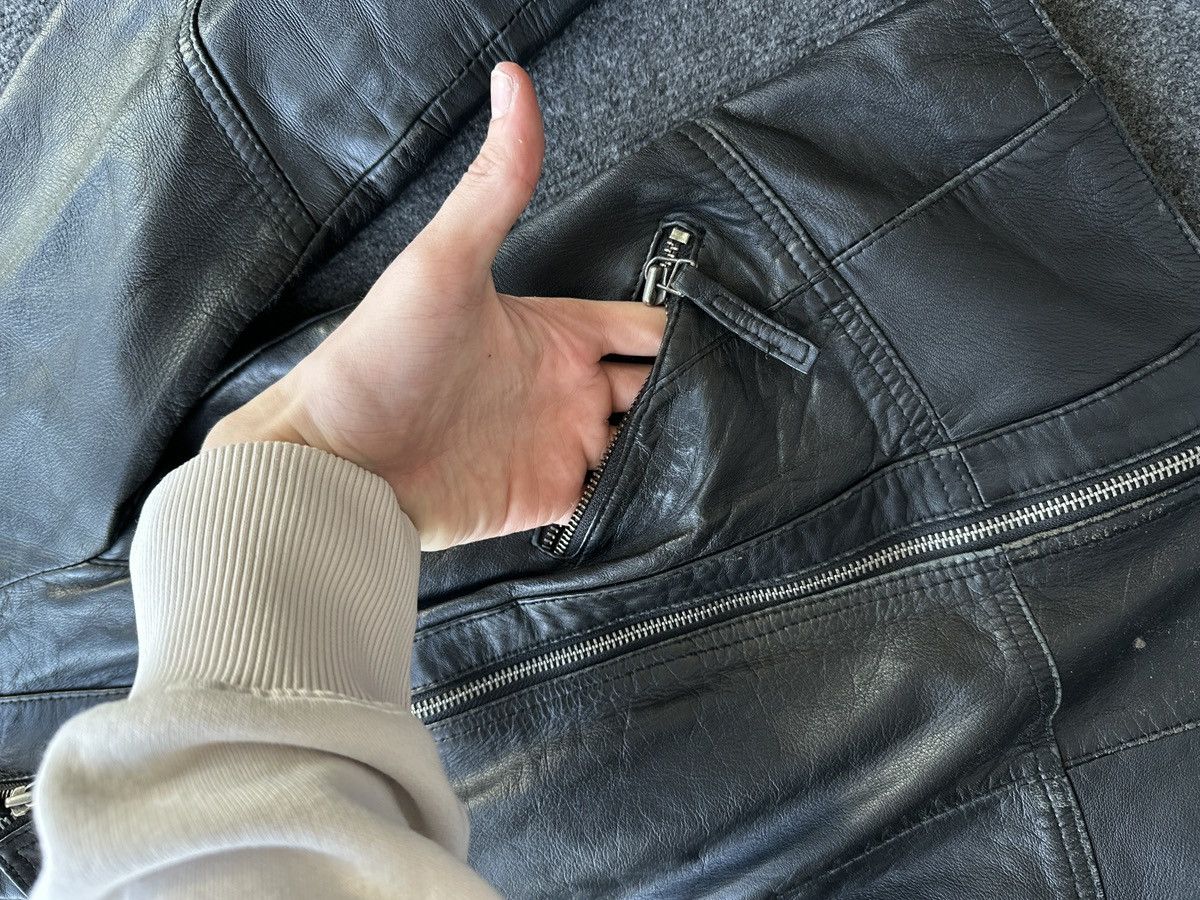 Leather 🚨 LEATHER WOMEN OPIUM MULTIPOCKET JACKET ZIP AVANT GARDE Size S / US 4 / IT 40 - 9 Thumbnail