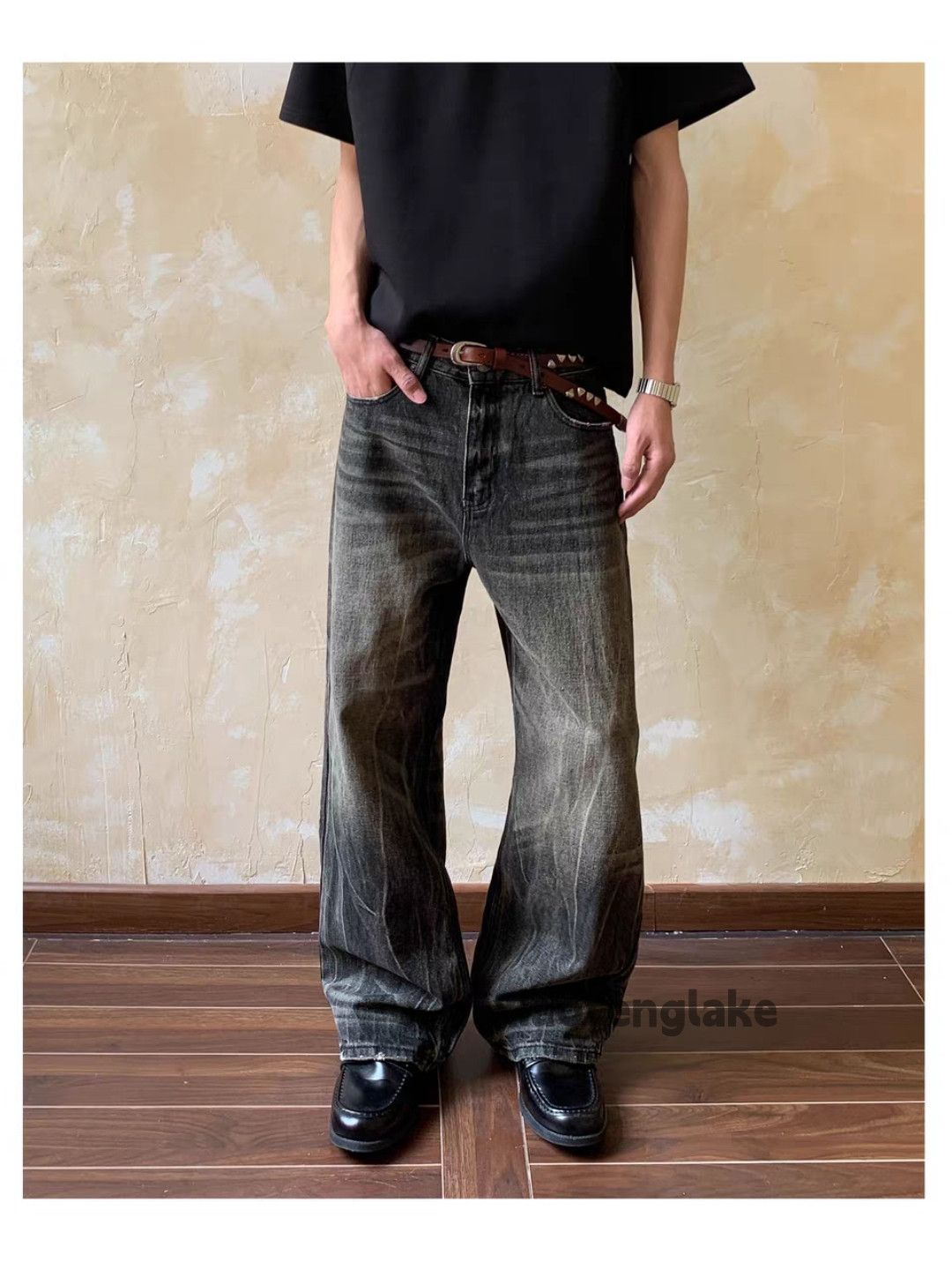Jean ltx vintage washed faded cleanfit loose baggy jeans Size US 34 / EU 50 - 2 Thumbnail