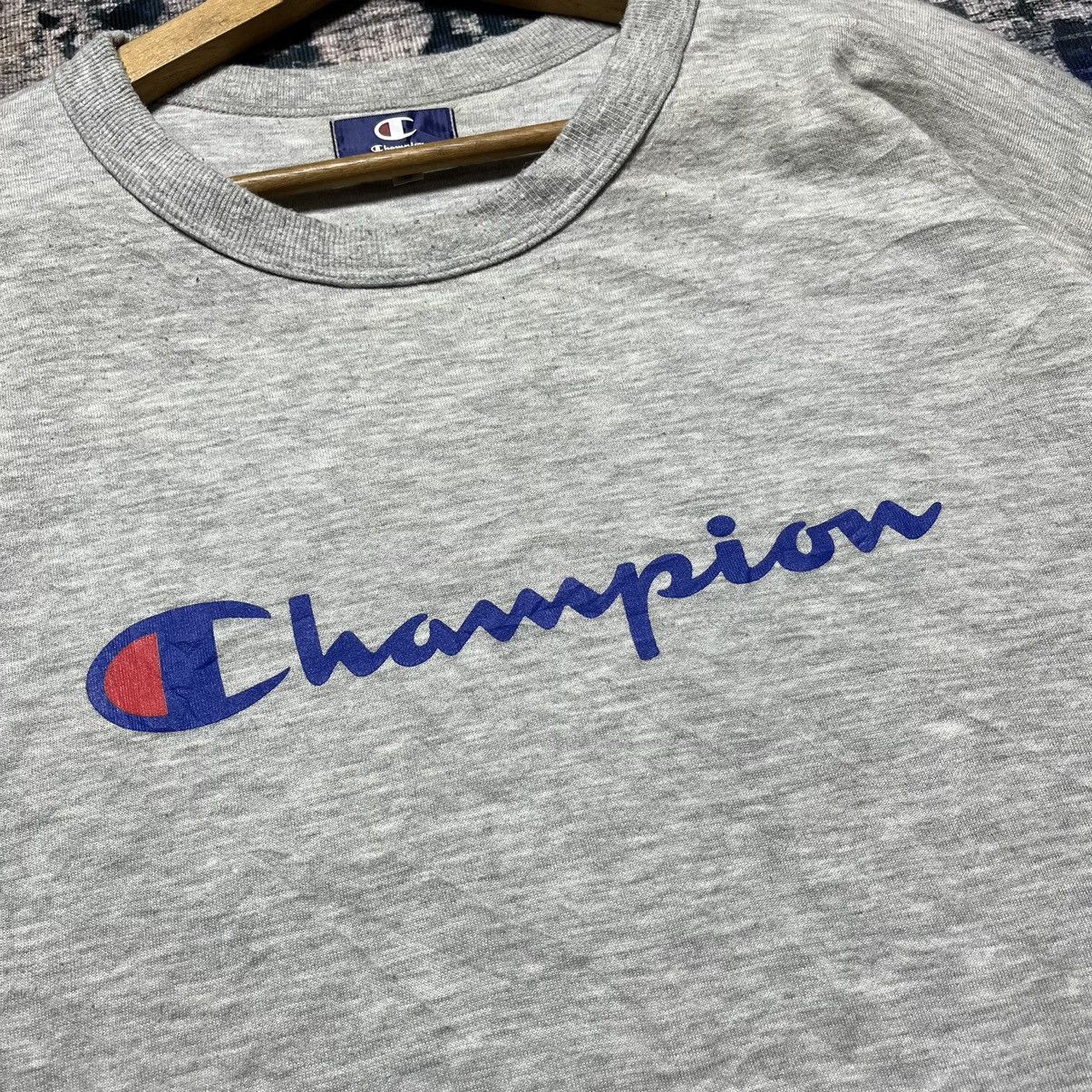Champion × Vintage Vintage Champion Spell Out Logo Long Sleeve Size US L / EU 52-54 / 3 - 2 Thumbnail