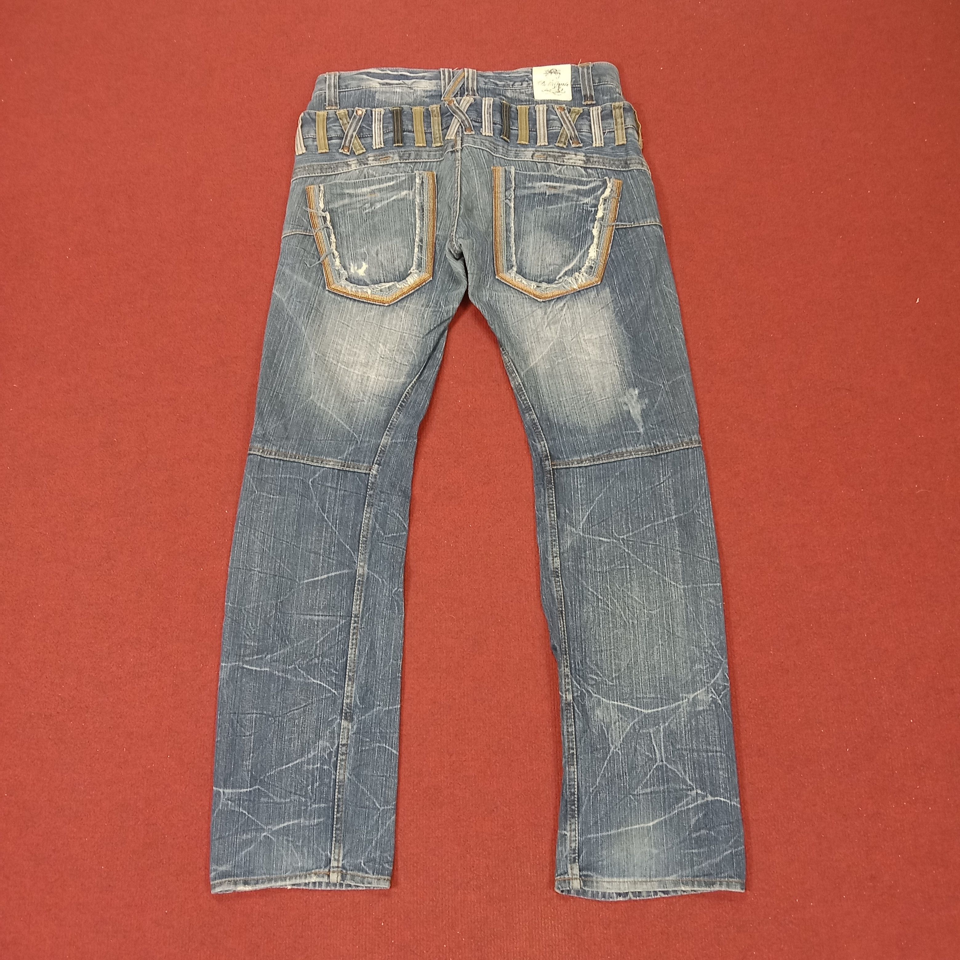 Vintage Dominate Handcrafted Jeans Double Waist Style Jeans Fashion Size US 34 / EU 50 - 1 Thumbnail