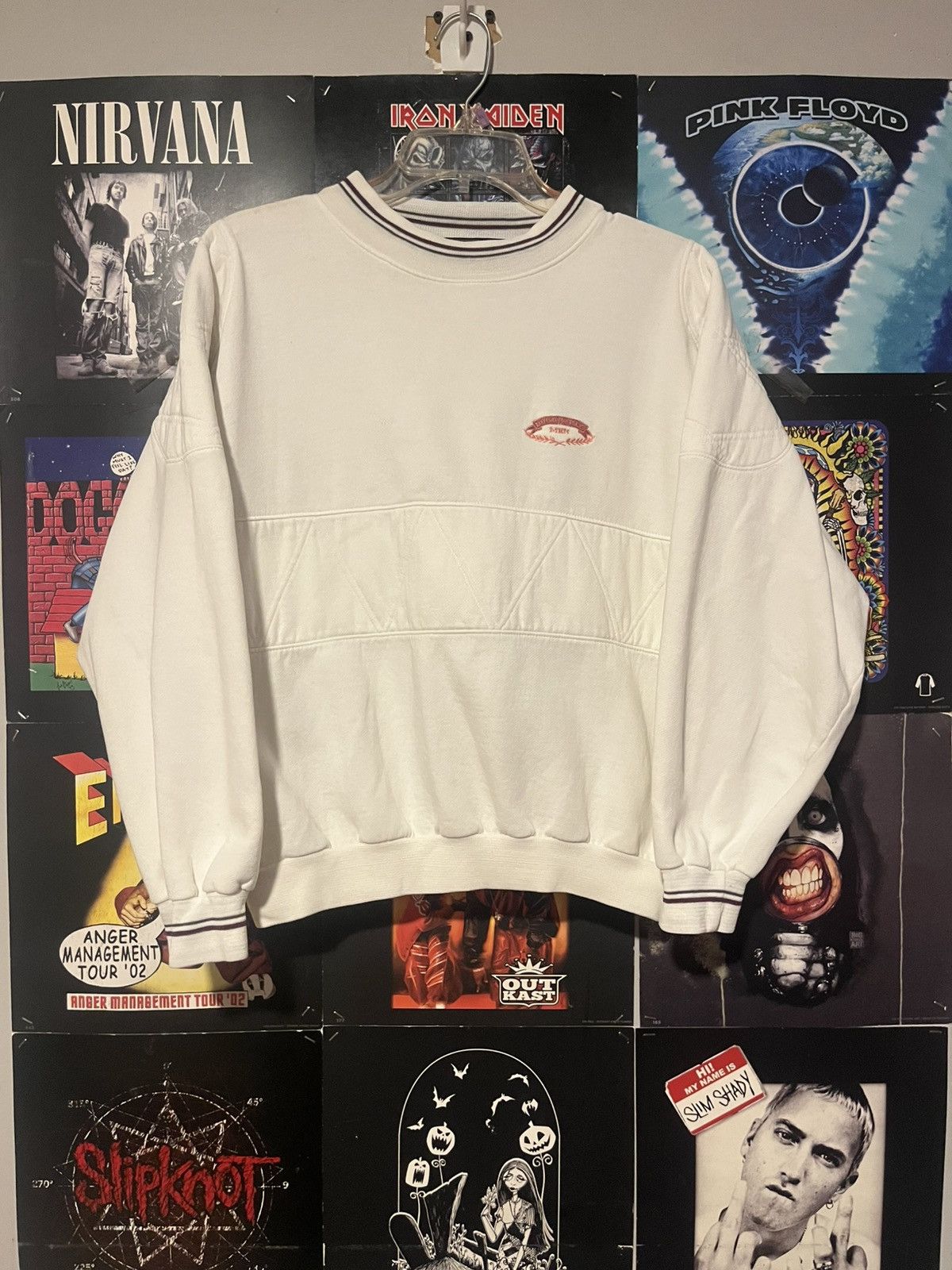 Bugle Boy Vintage 90s Bugle Boy Cropped Padded embroidered Sweater Size S / US 4 / IT 40 - 1 Thumbnail
