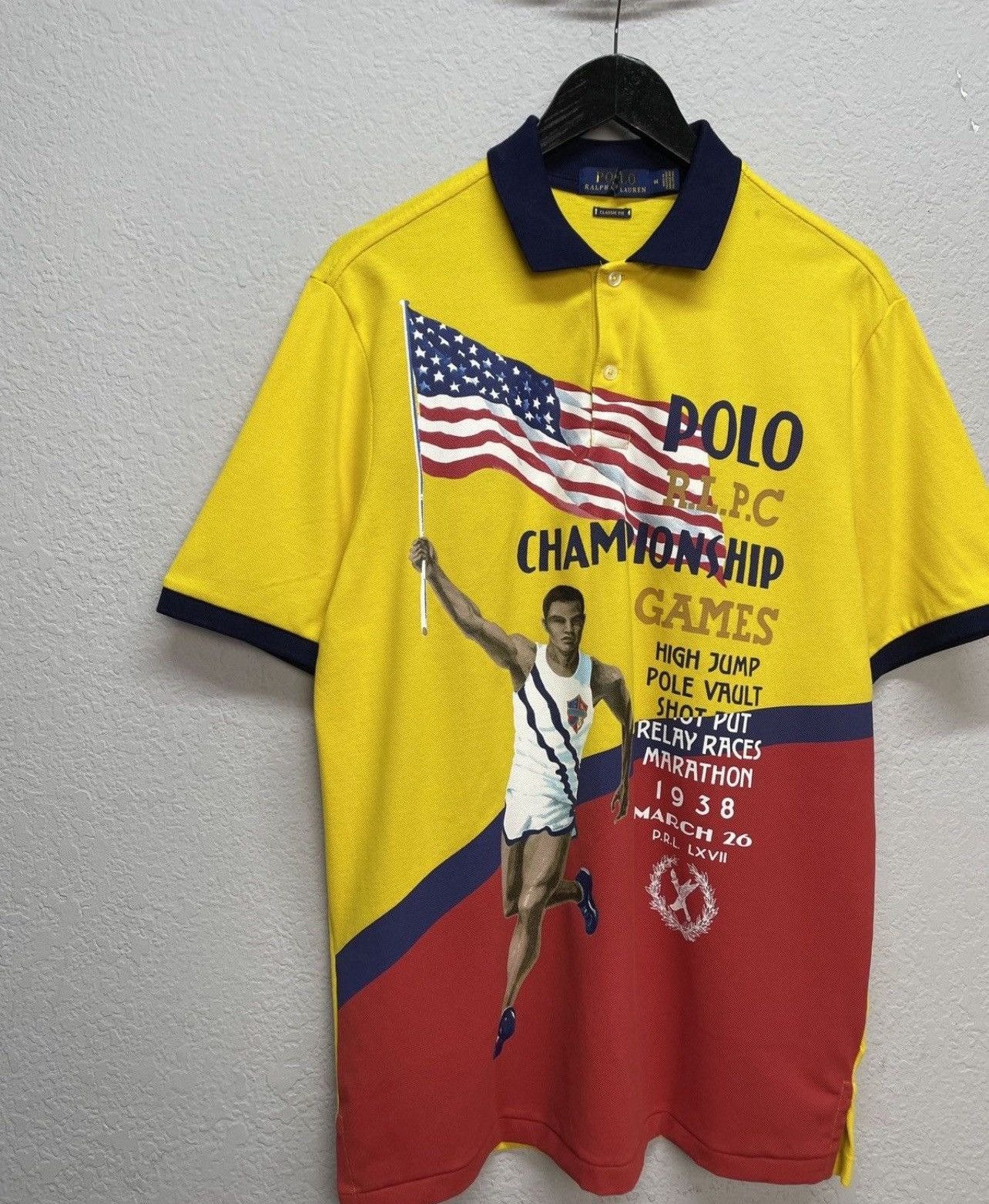 Polo Ralph Lauren Vintage Y2K Championship 1938 Polo Ralph Lauren Tee Polos Size US M / EU 48-50 / 2 - 4 Thumbnail