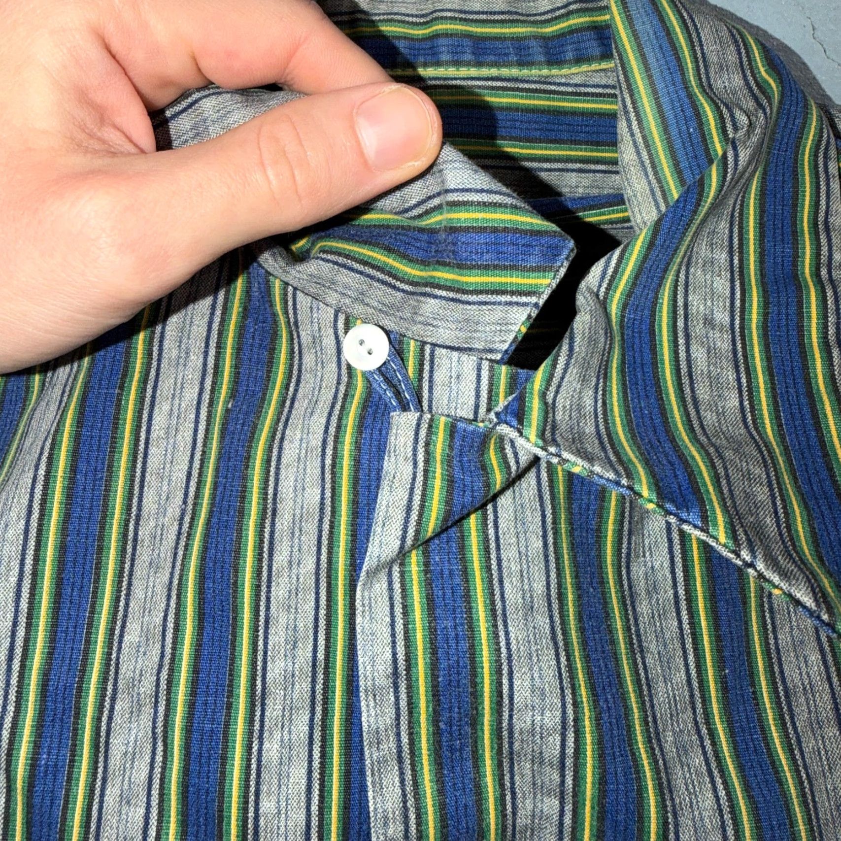 Vintage VINTAGE 50s 60s Striped Bowling Shirt Rockabilly Loop Collar Handmade Size M Size US M / EU 48-50 / 2 - 5 Thumbnail
