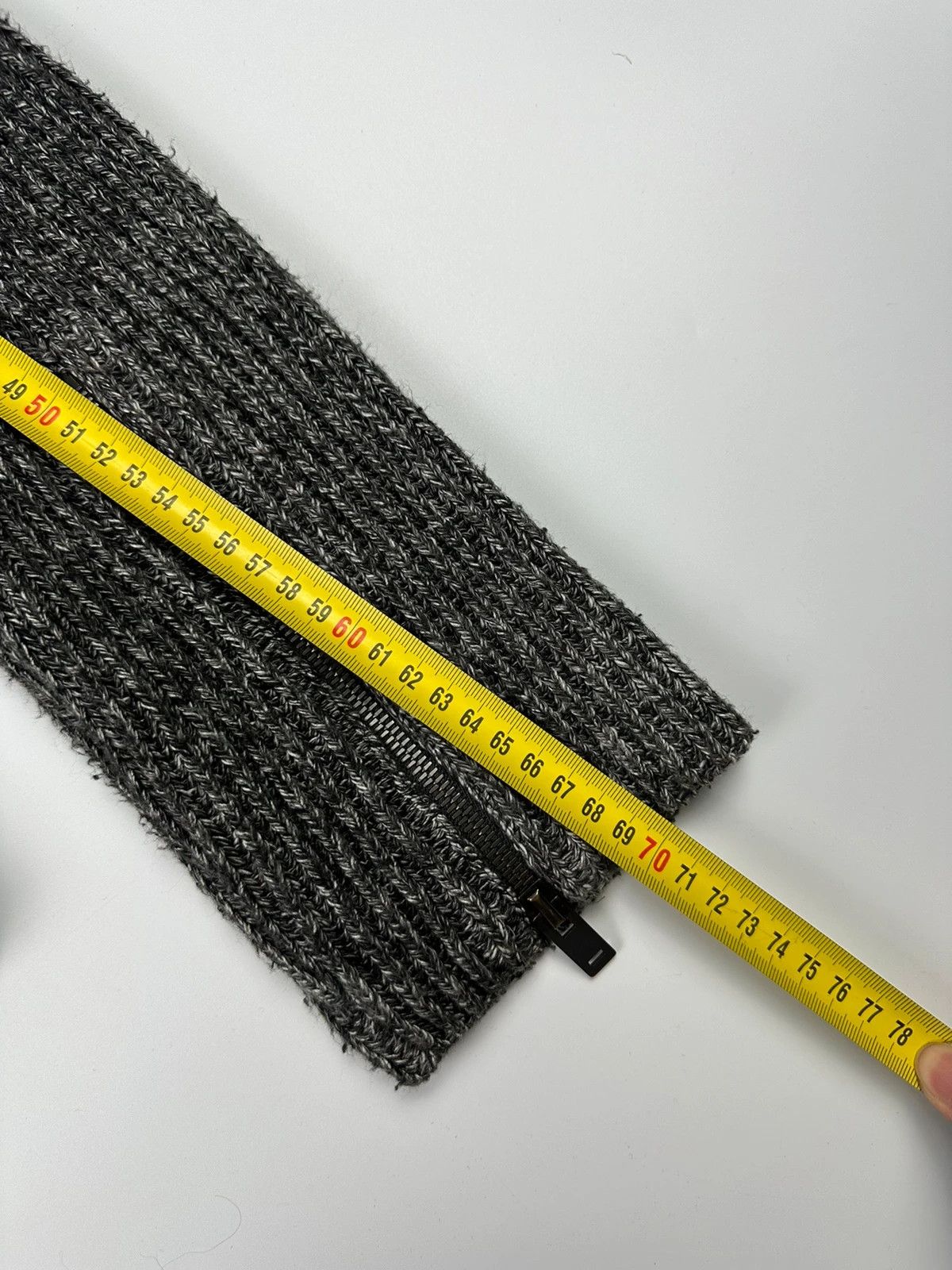 Maison Margiela Maison Margiela FW2017 Line 14 Grey Knit Sweater Zip Sleeves Size US M / EU 48-50 / 2 - 13 Thumbnail