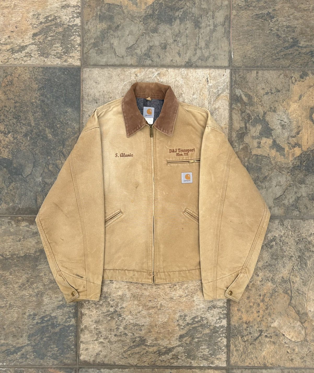Carhartt × Japanese Brand × Vintage Carhartt Detroit Jacket BIG LOGO Size US XL / EU 56 / 4 - 10 Thumbnail