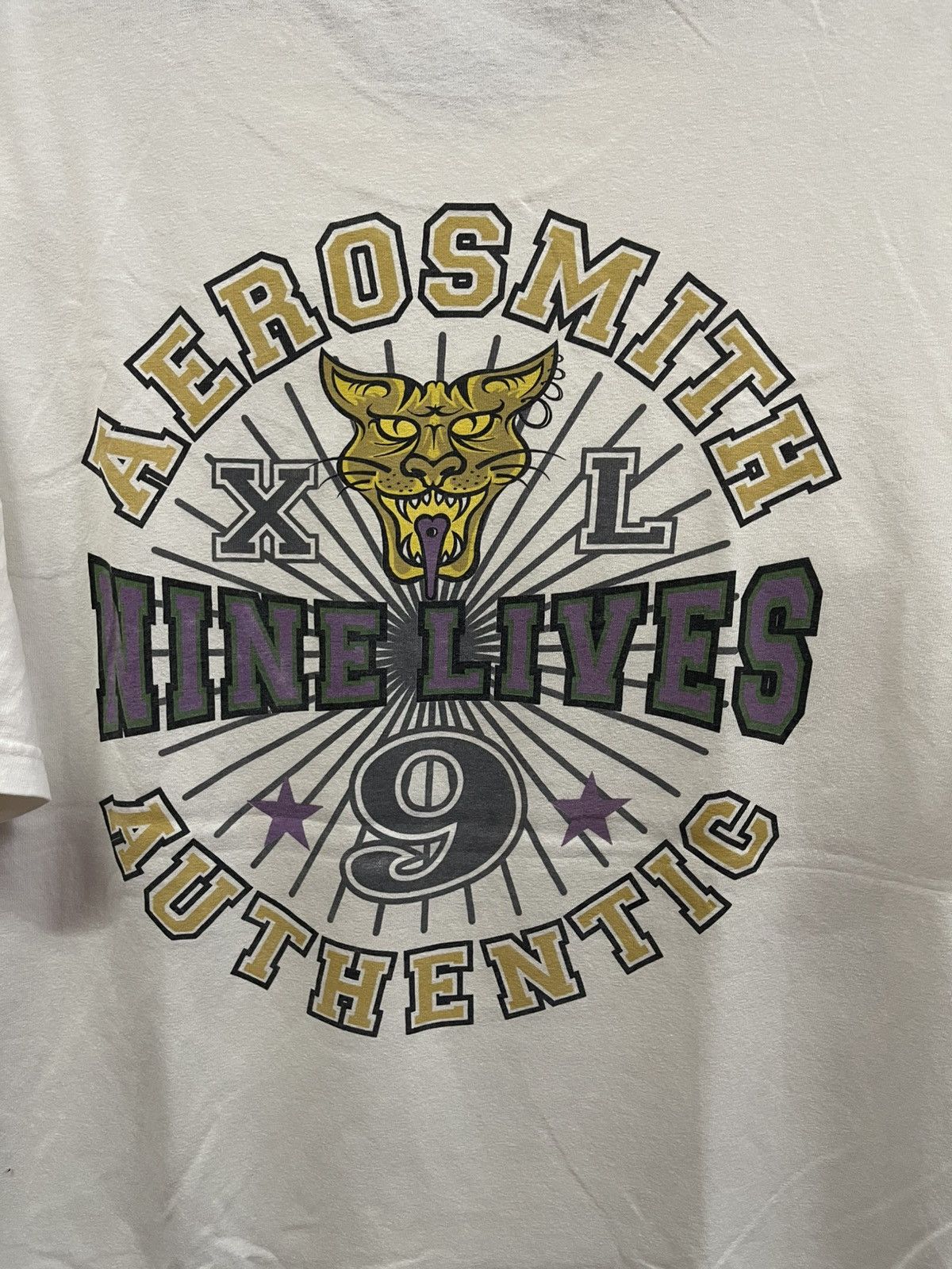 Vintage Vintage 90s Aerosmith " Nine Lives "Tour🔥🔥🔥 Size US L / EU 52-54 / 3 - 7 Thumbnail