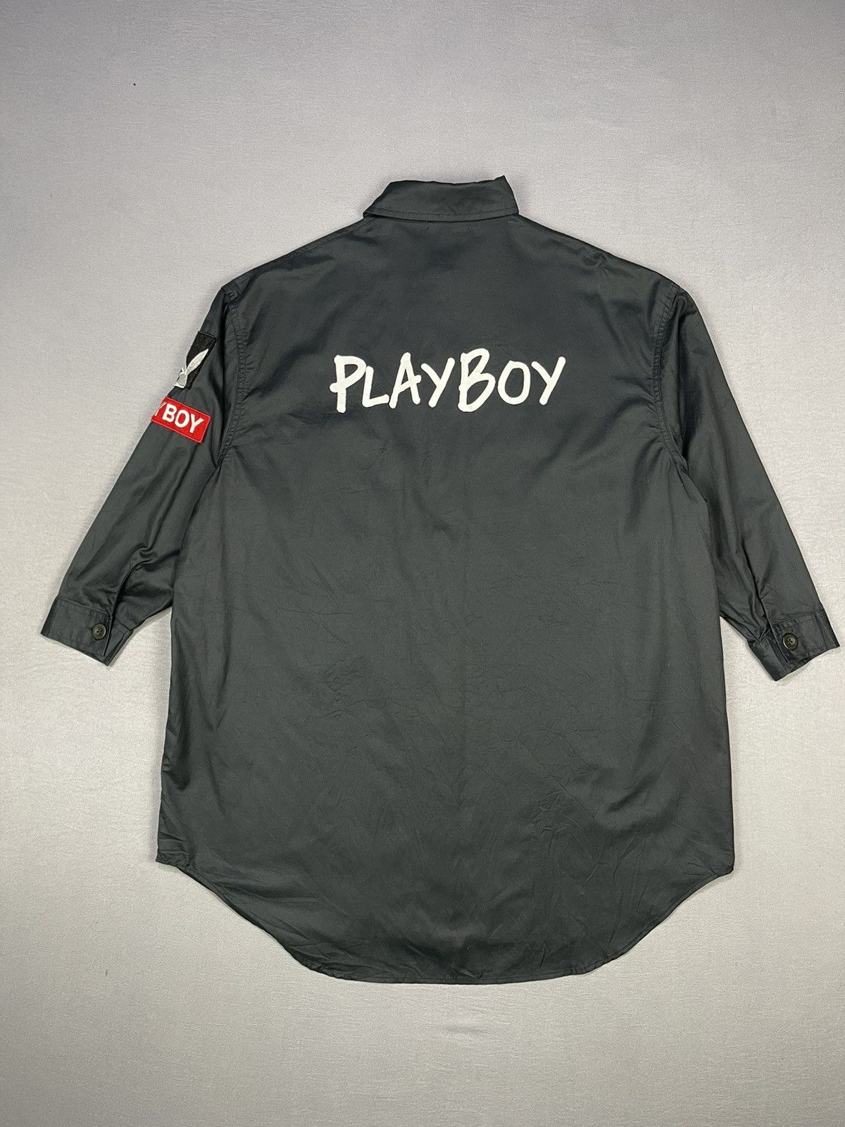 Playboy BLACK by Virgirl PLAYBOY Oversize Button Up Size L / US 10 / IT 46 - 1 Thumbnail