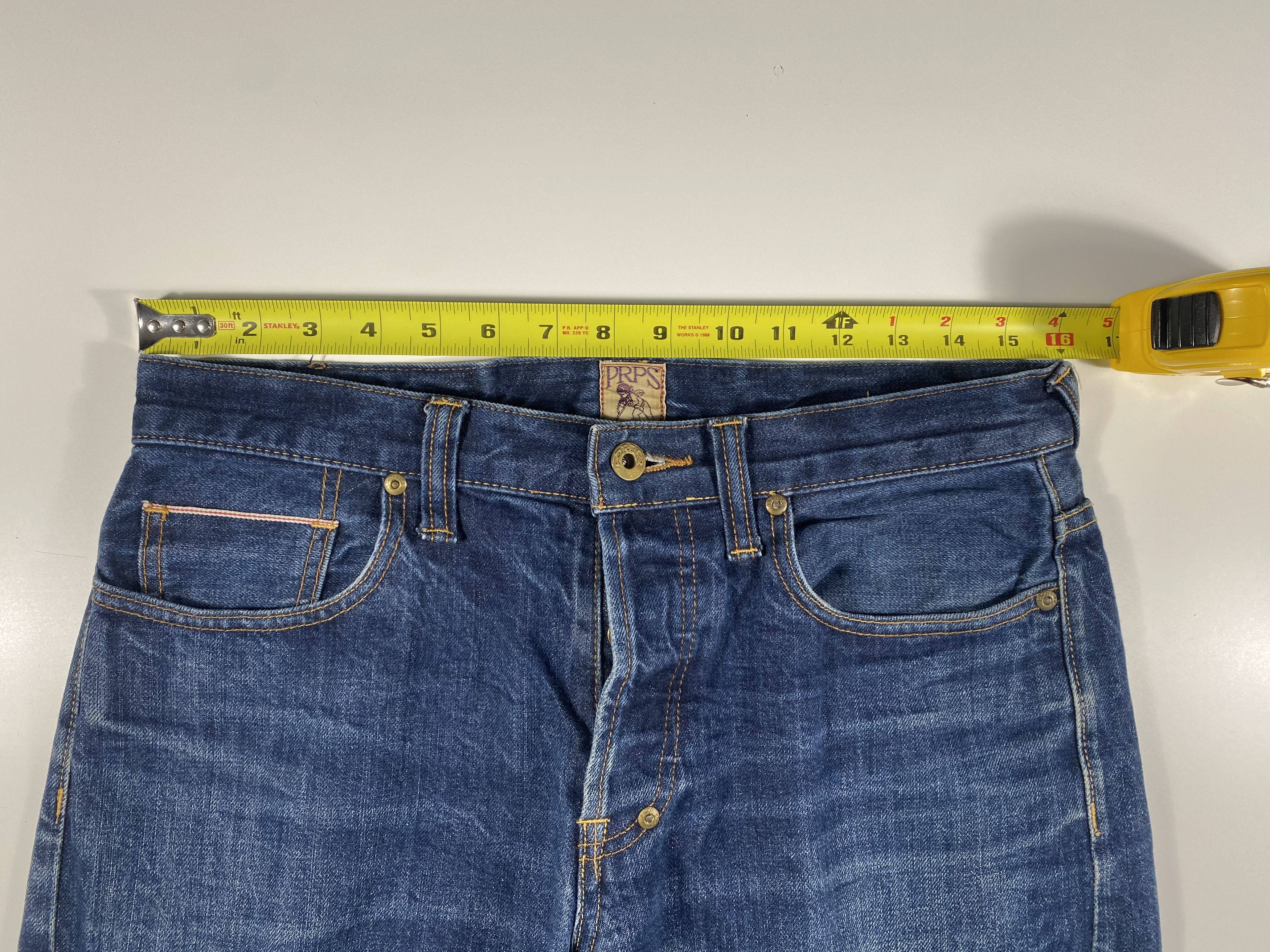 Prps PRPS Demon Cut Japanese Selvedge Jeans 31x28 Size US 31 - 8 Thumbnail