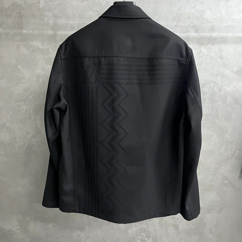Louis Vuitton Louis Vuitton Black Solid Shirt Long Sleeve Jacket Size US M / EU 48-50 / 2 - 2 Thumbnail