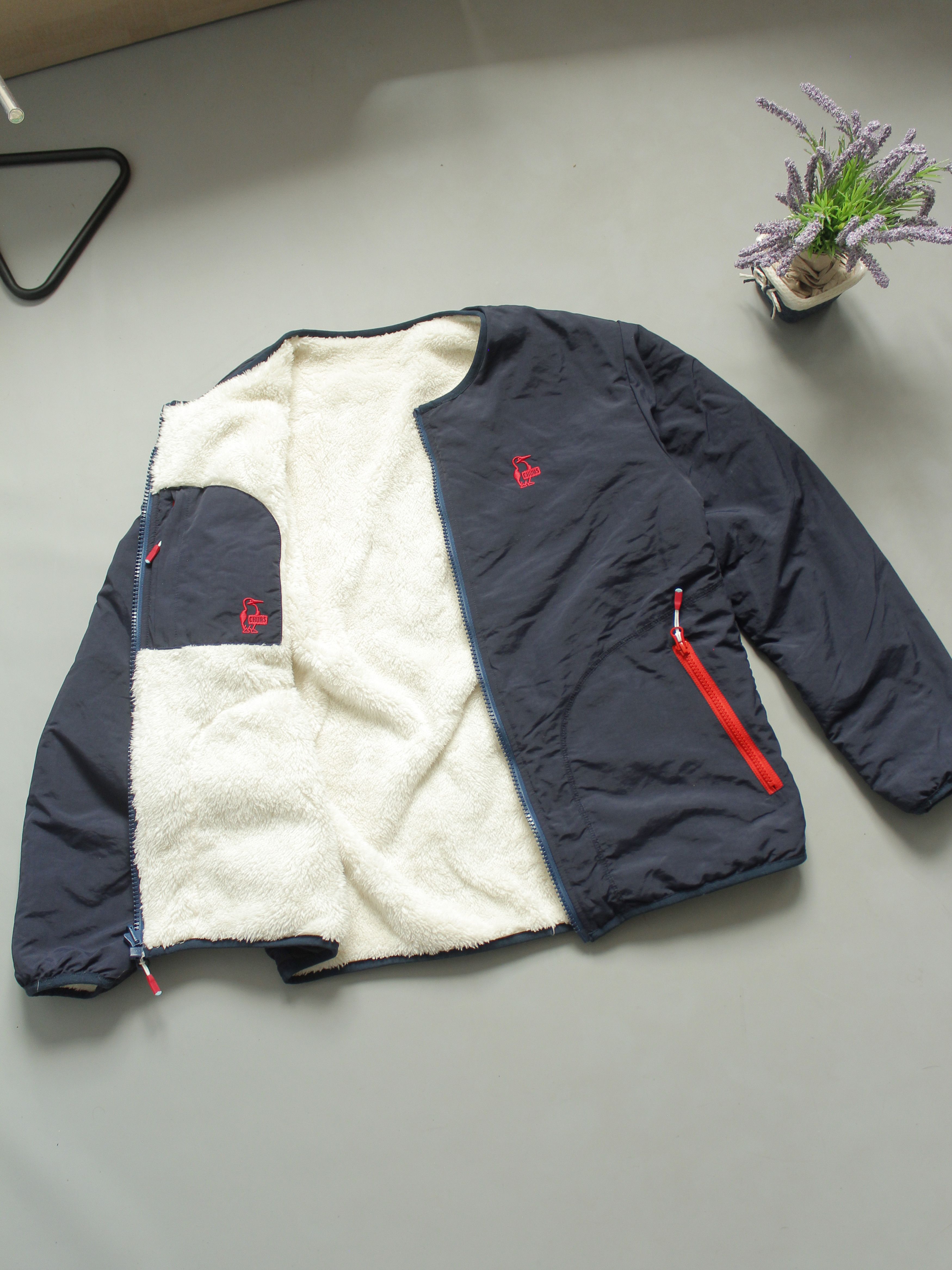 Chums CHUMS REVERSIBLE TEDDY NYLON JACKET S WITHOUT HOOD Size US S / EU 44-46 / 1 - 2 Thumbnail