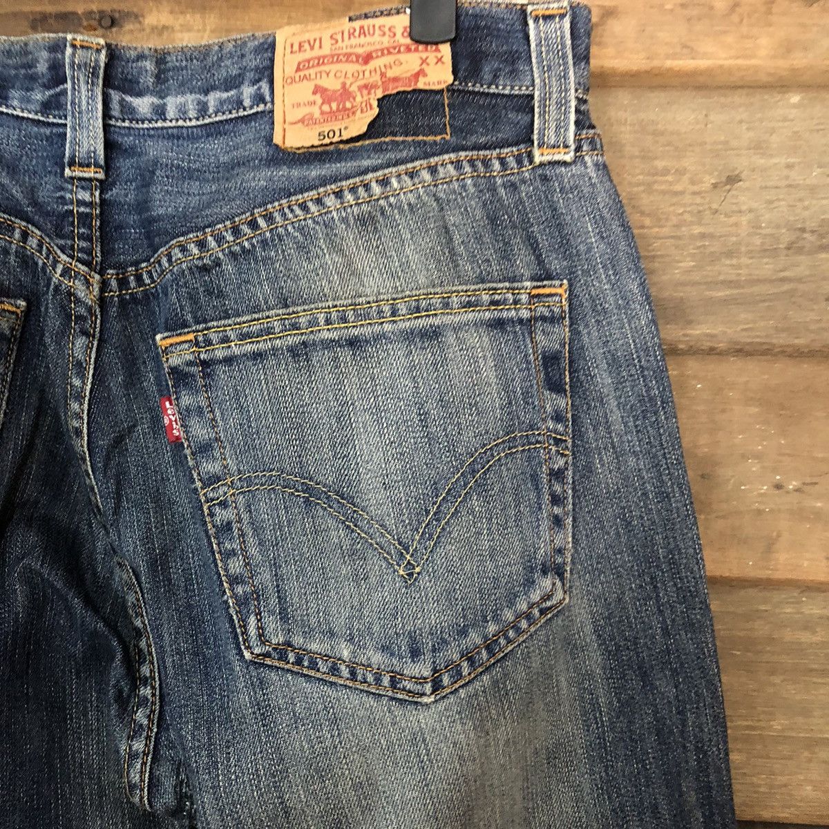 Levi's 501 levis faded Blue Denim Pants #7314 Size US 32 / EU 48 - 17 Thumbnail