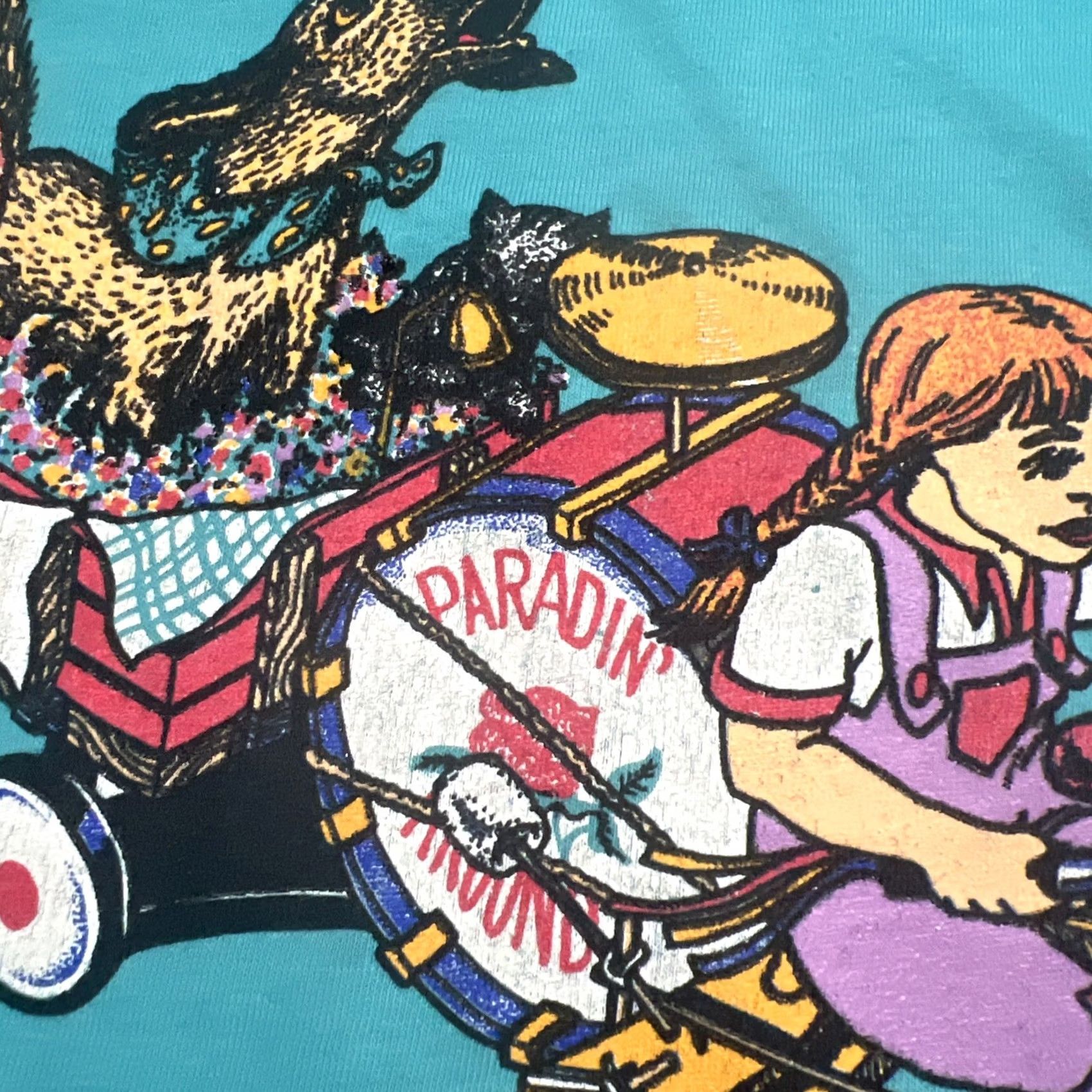 Hanes VINTAGE Cal Poly Rose Float Parade Club T Shirt XL Single Stitch Blue USA Shirt Mens Size US XL / EU 56 / 4 - 4 Thumbnail